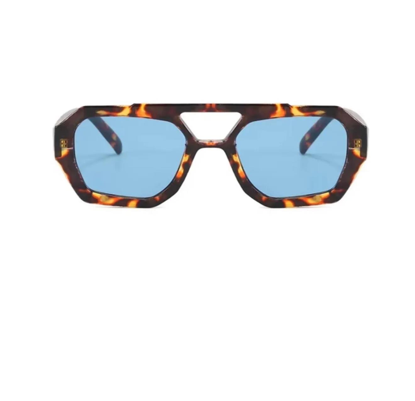 Viona Kemik Leopar Mavi Cam 