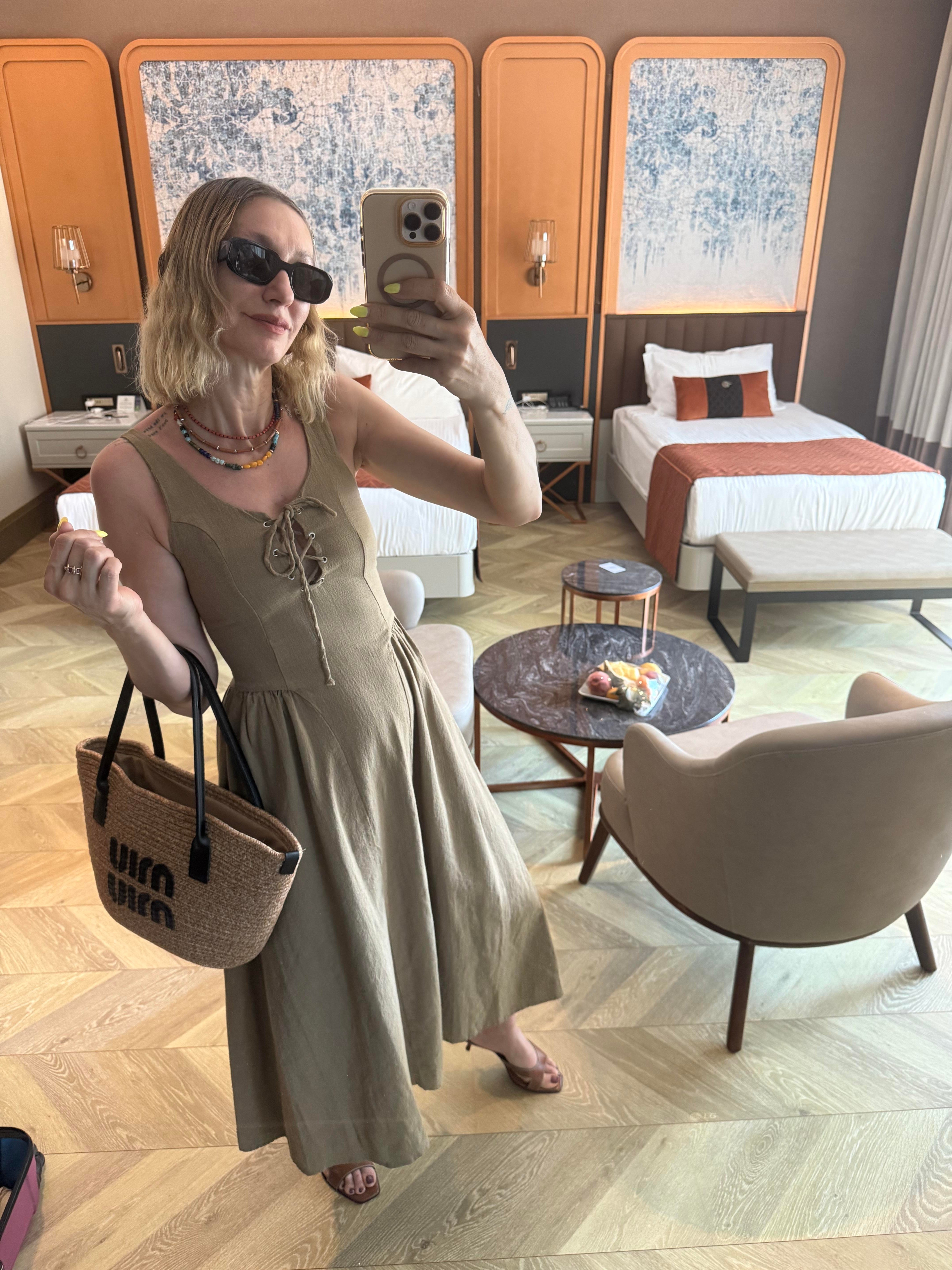 Western Askılı Elbise