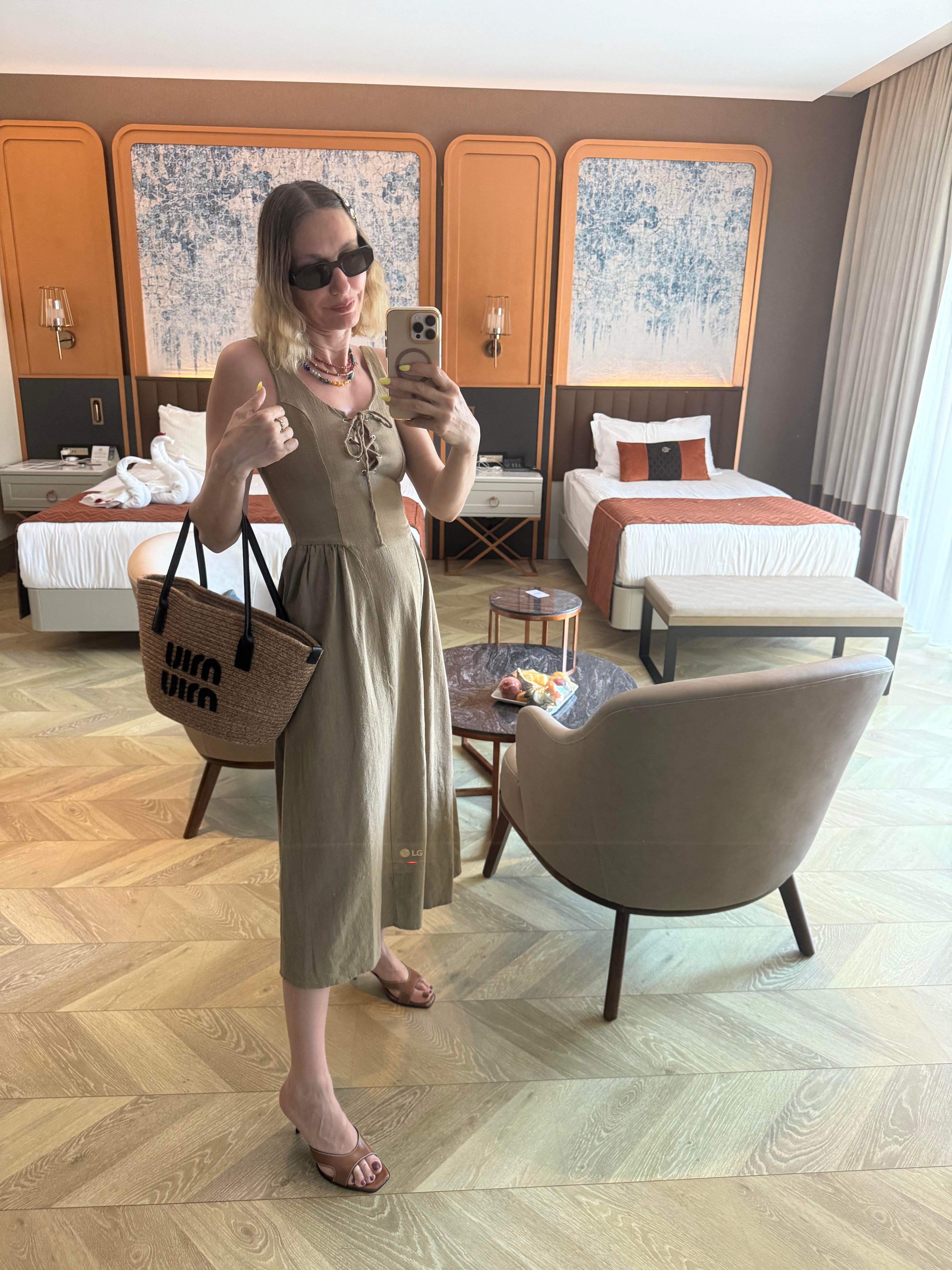 Western Askılı Elbise