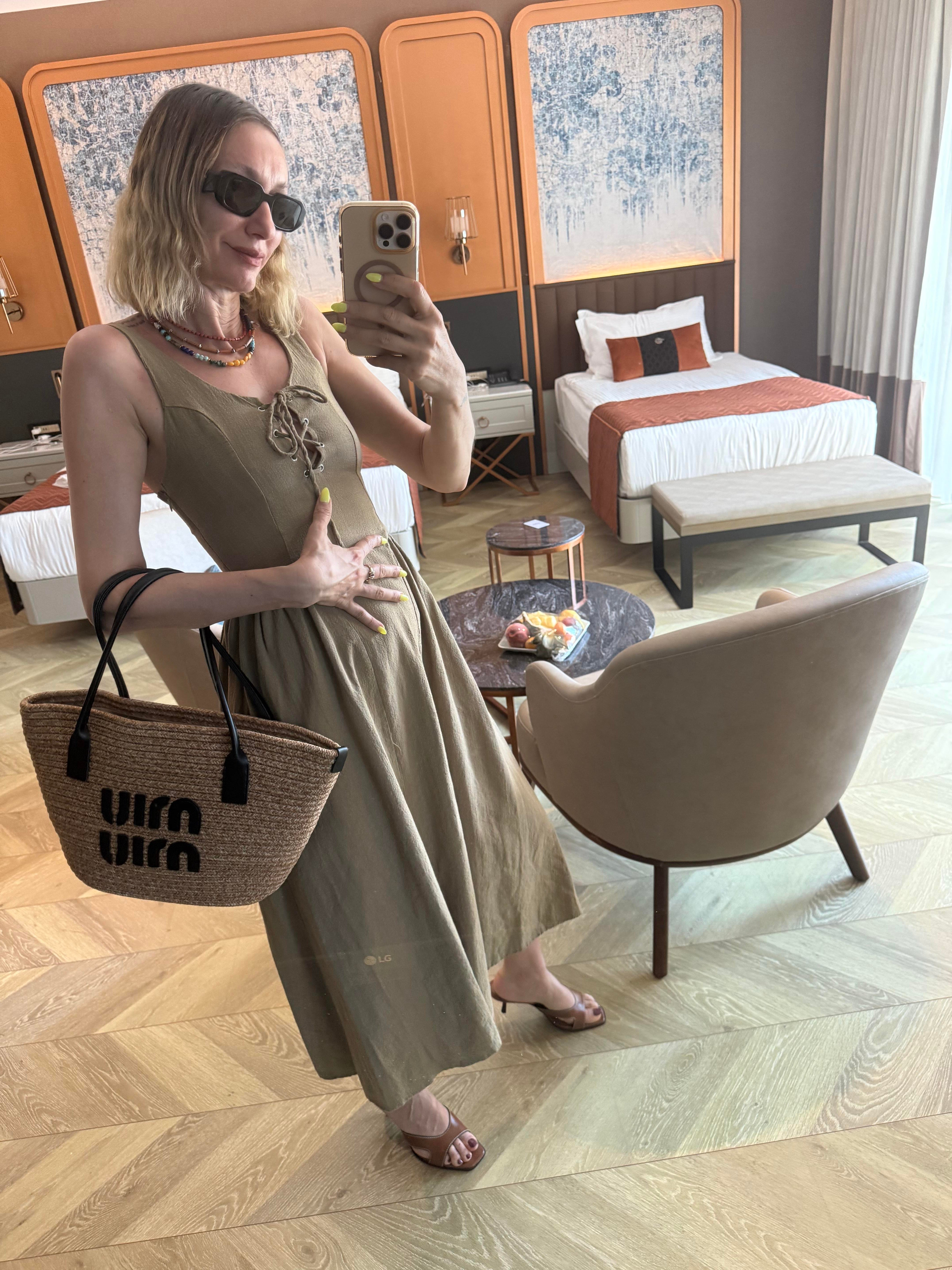 Western Askılı Elbise