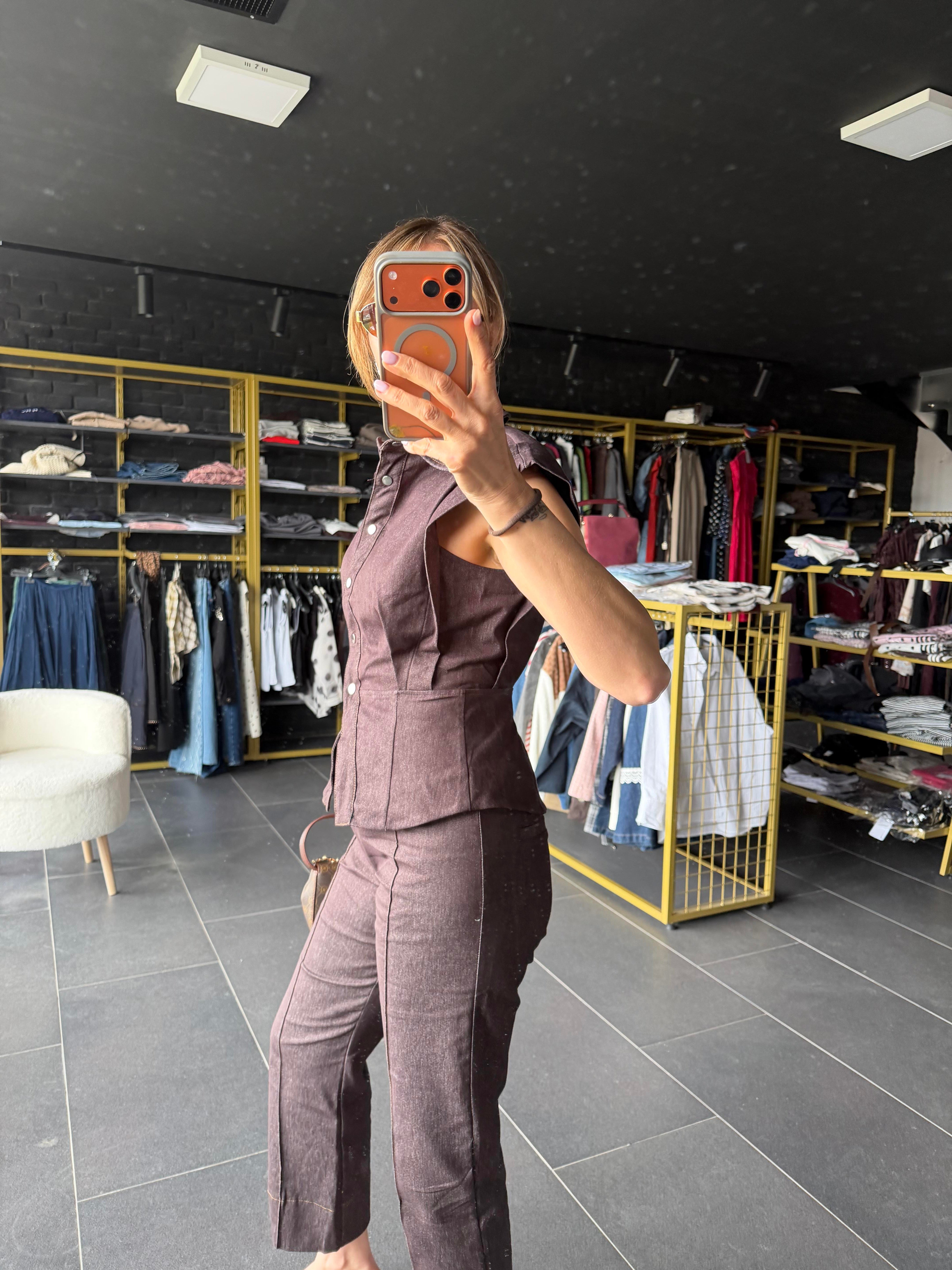 Work Minik Vatkalı Yelek Pantolon Takım