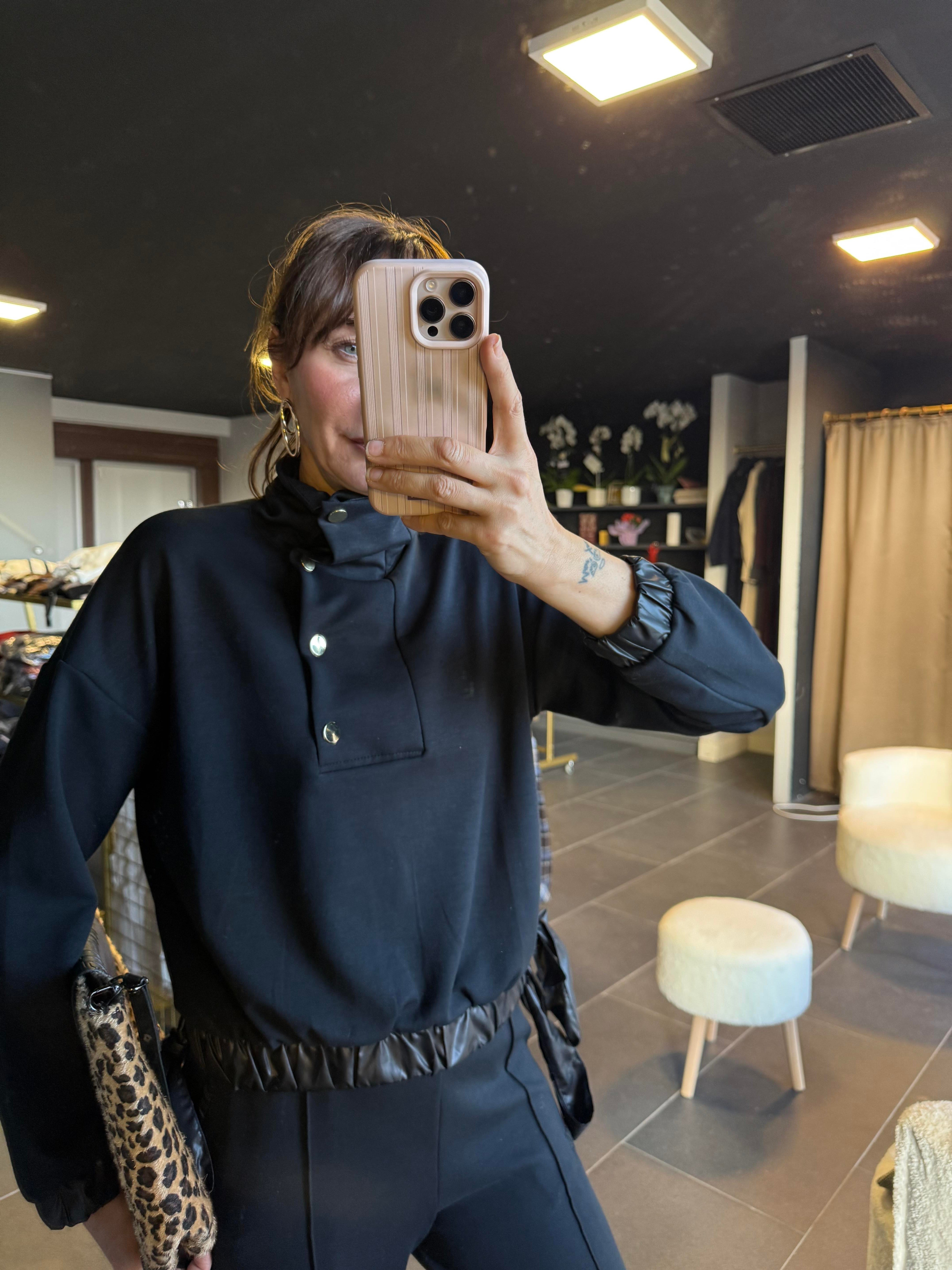 Work Modal Antrasit Çıtçıt Detaylı Alt Üst Premium Takım