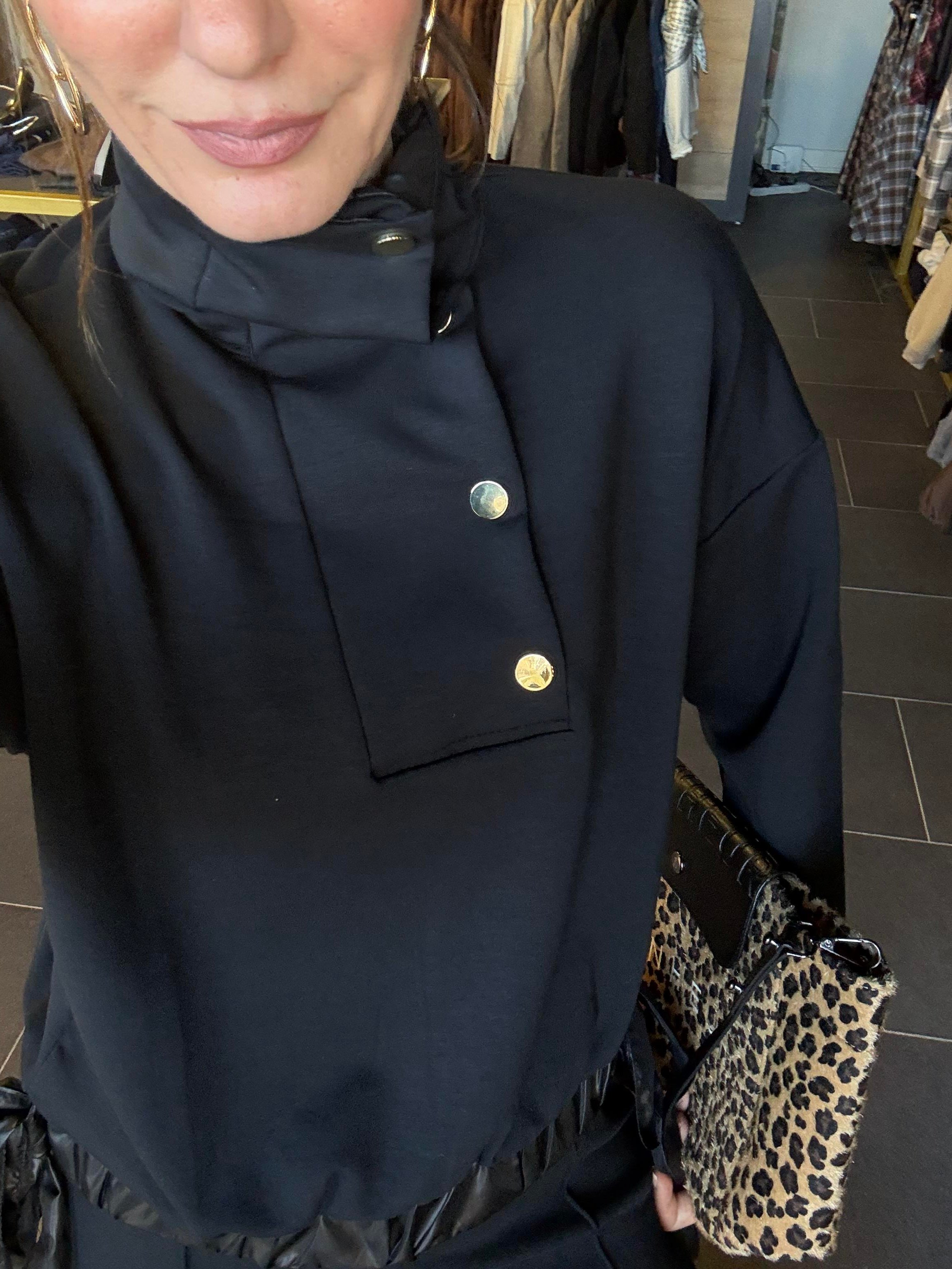 Work Modal Antrasit Çıtçıt Detaylı Alt Üst Premium Takım