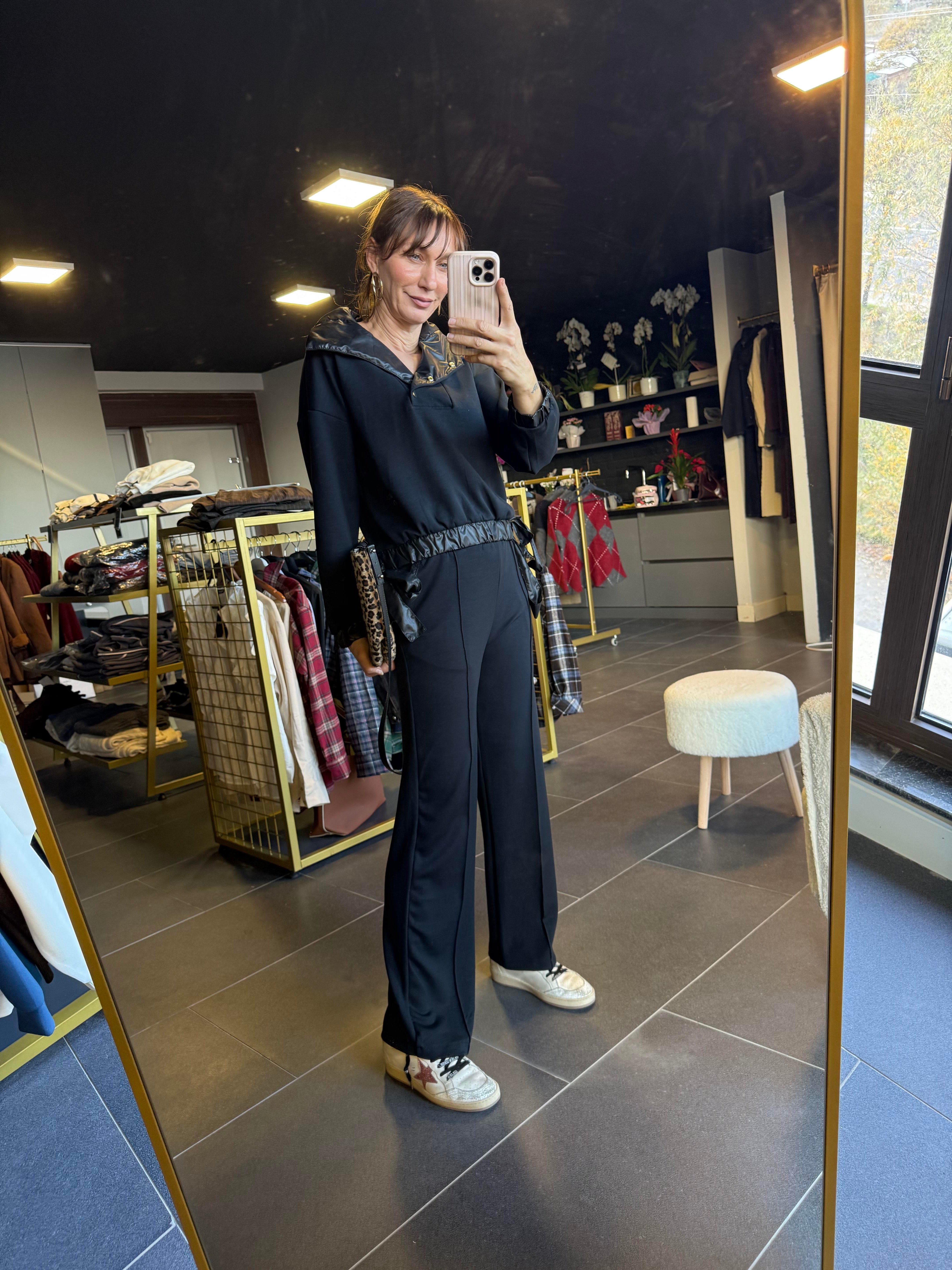 Work Modal Antrasit Çıtçıt Detaylı Alt Üst Premium Takım