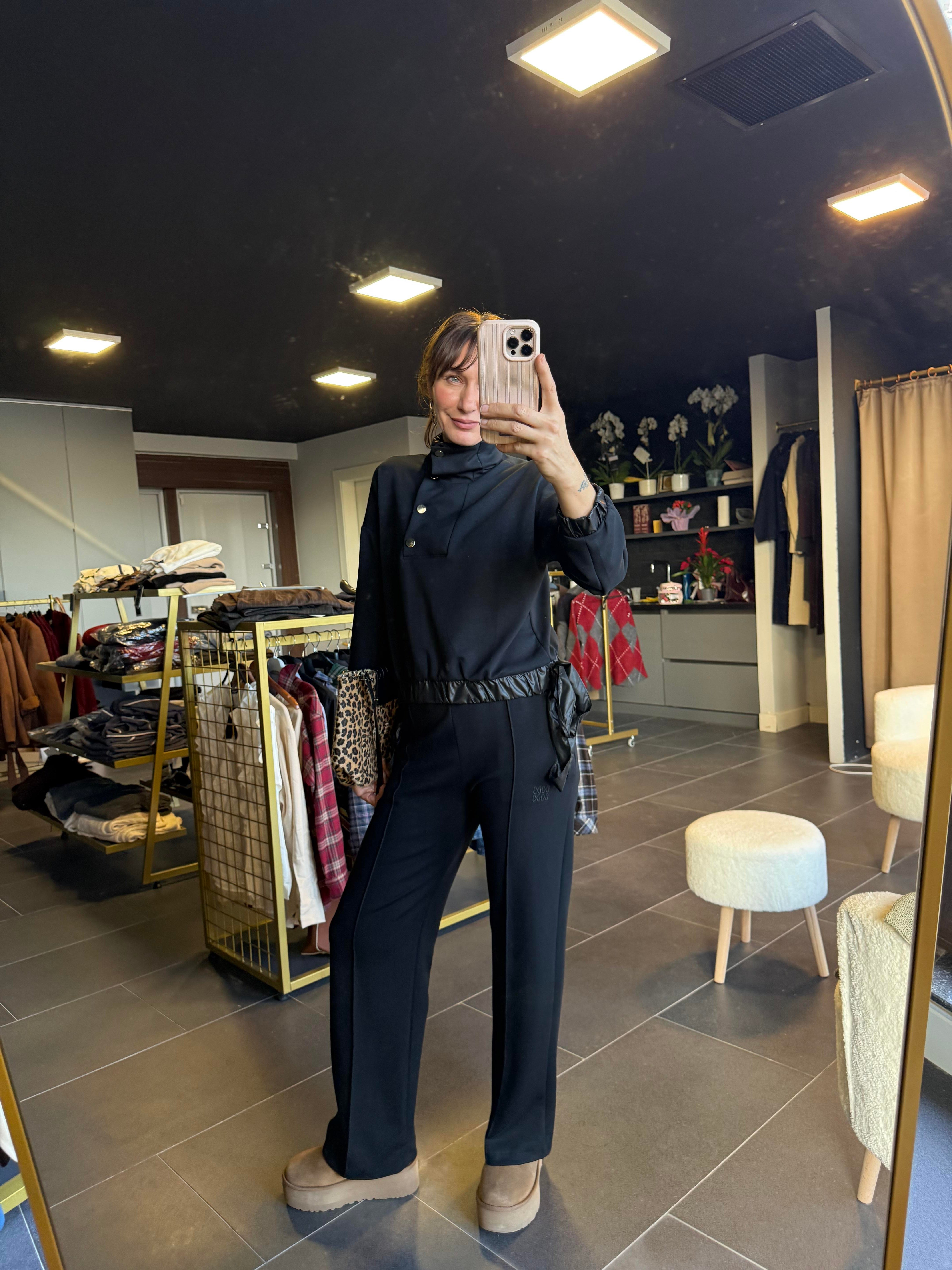 Work Modal Antrasit Çıtçıt Detaylı Alt Üst Premium Takım