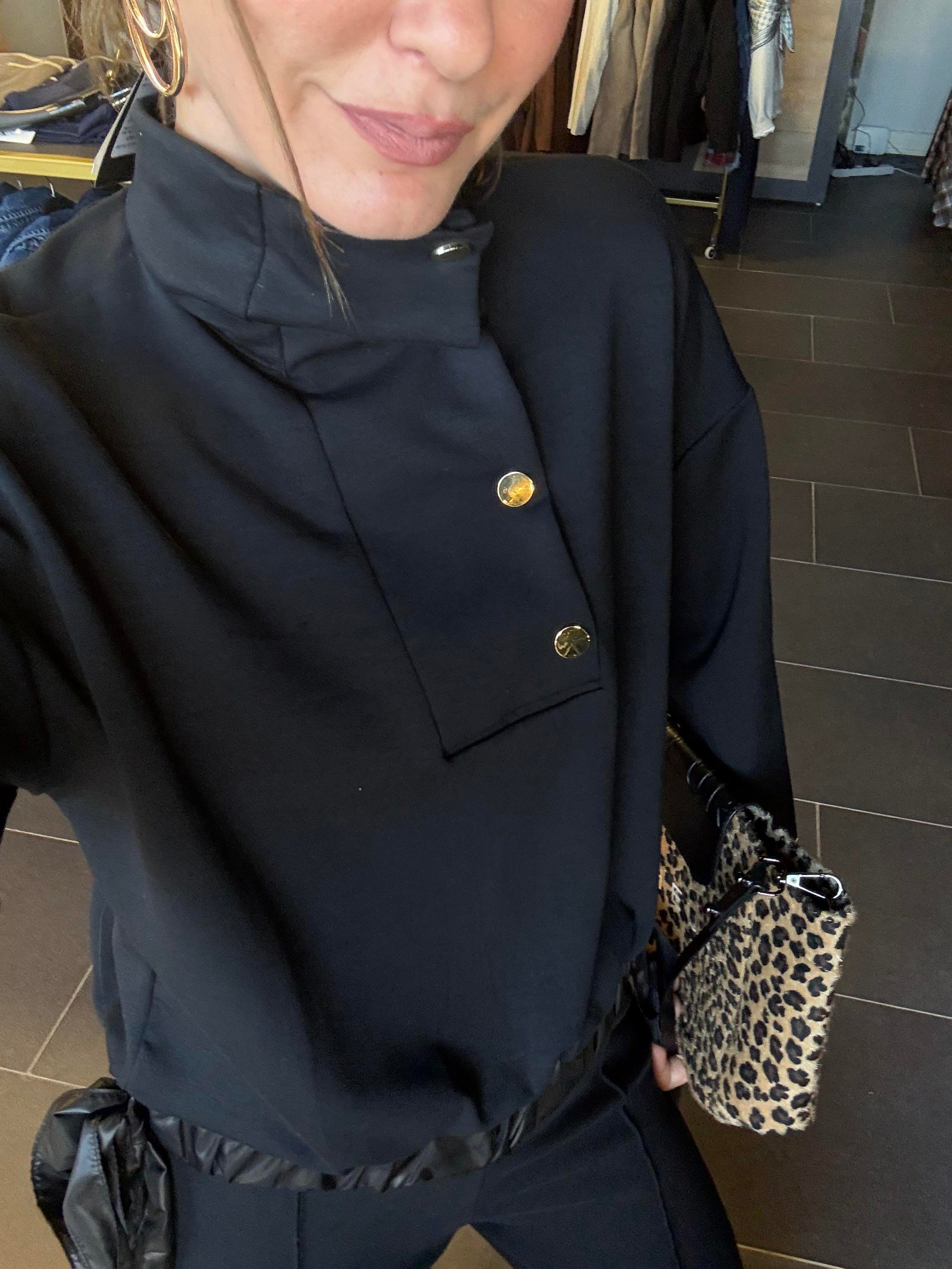 Work Modal Antrasit Çıtçıt Detaylı Alt Üst Premium Takım