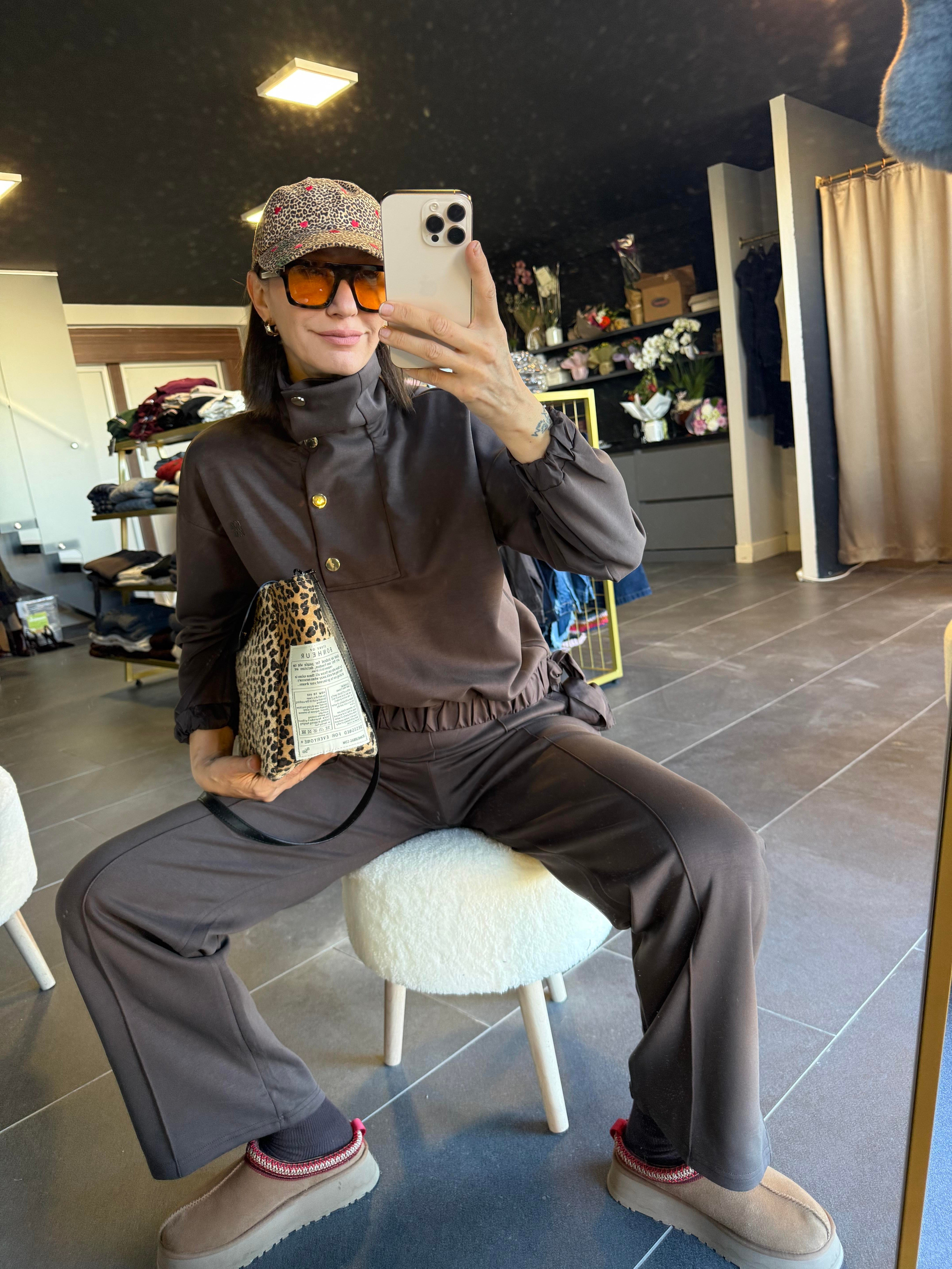 Work Modal Çıtçıt Detaylı Alt Üst Premium Takım