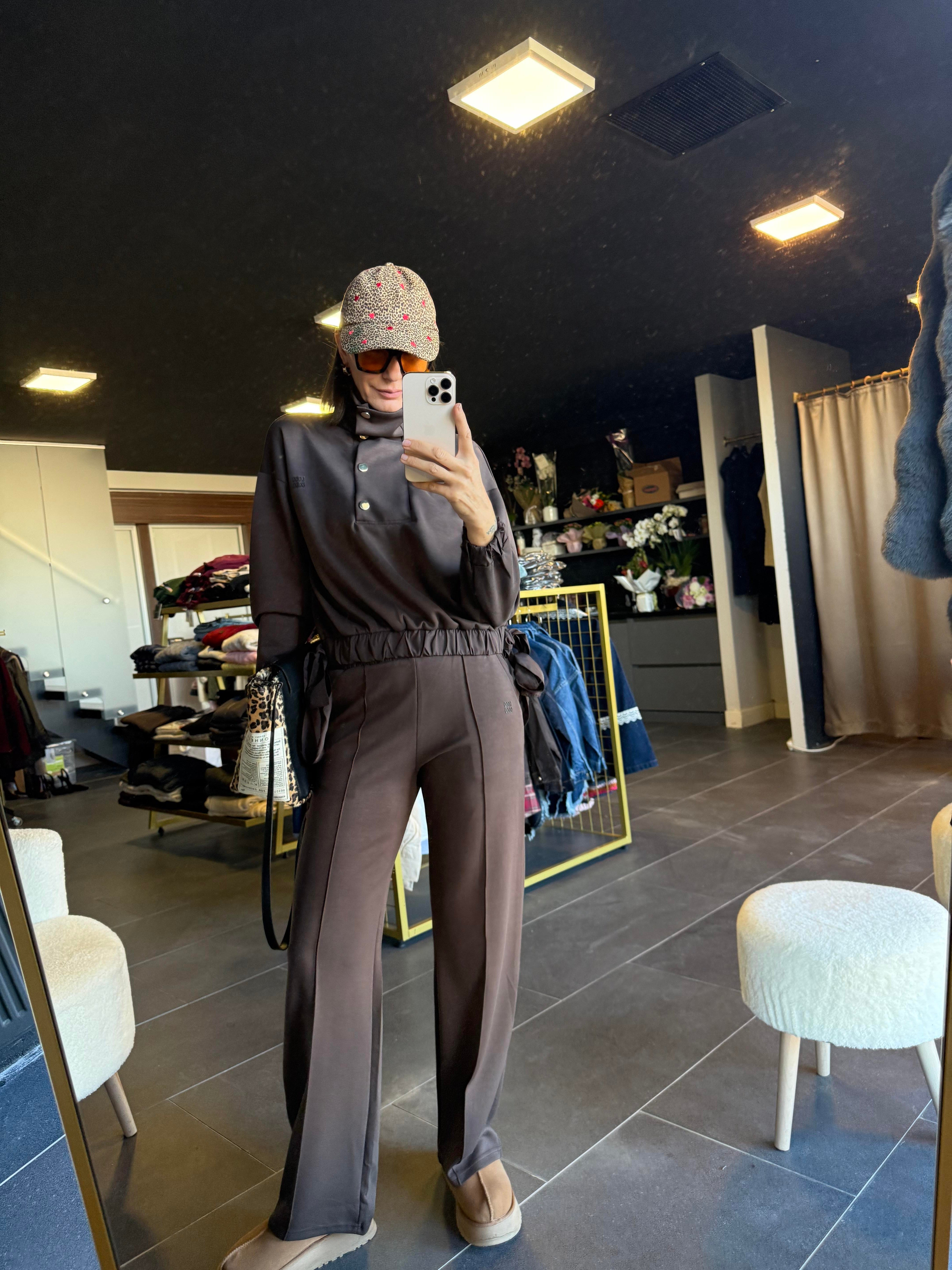 Work Modal Çıtçıt Detaylı Alt Üst Premium Takım