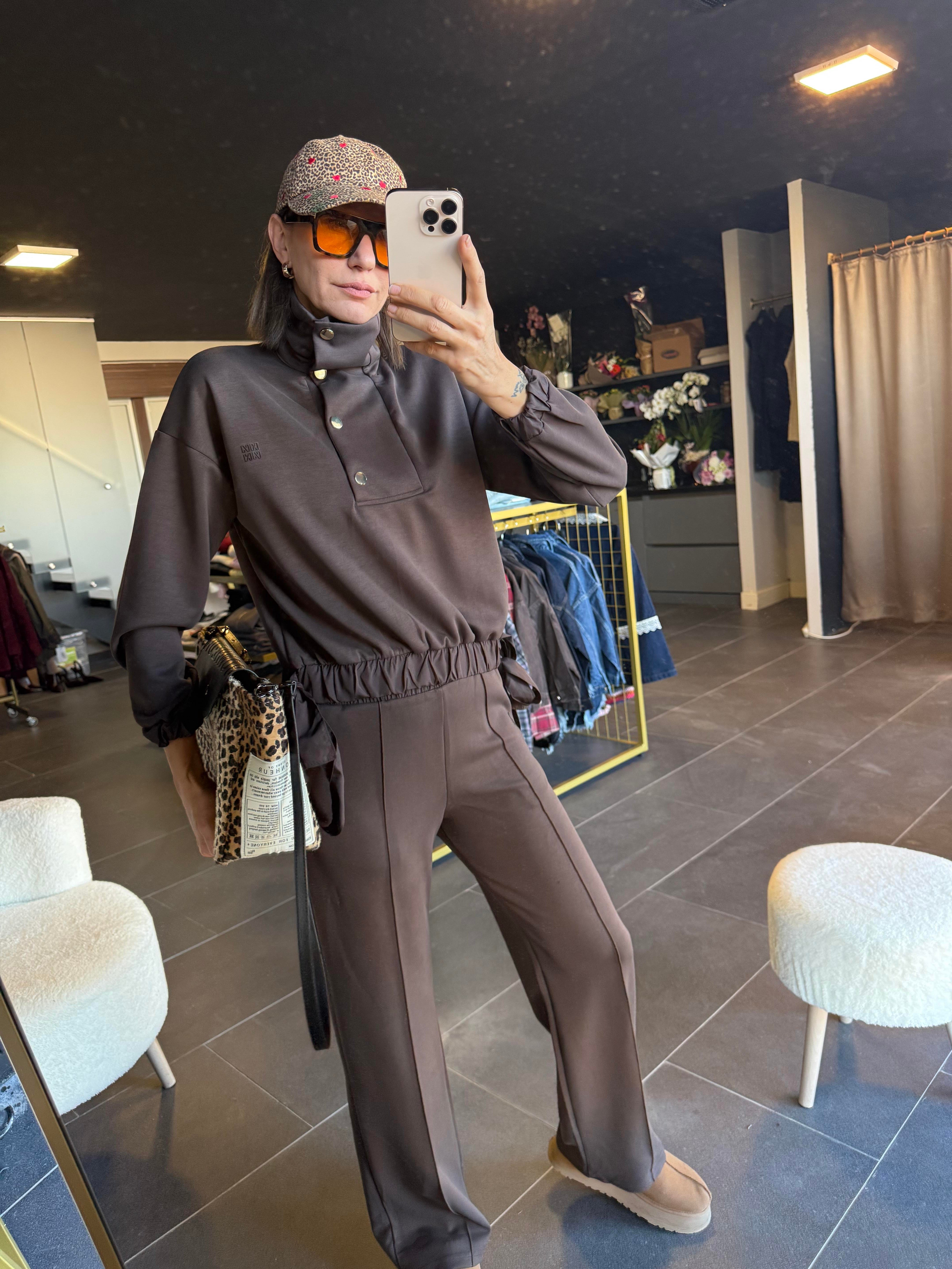 Work Modal Çıtçıt Detaylı Alt Üst Premium Takım