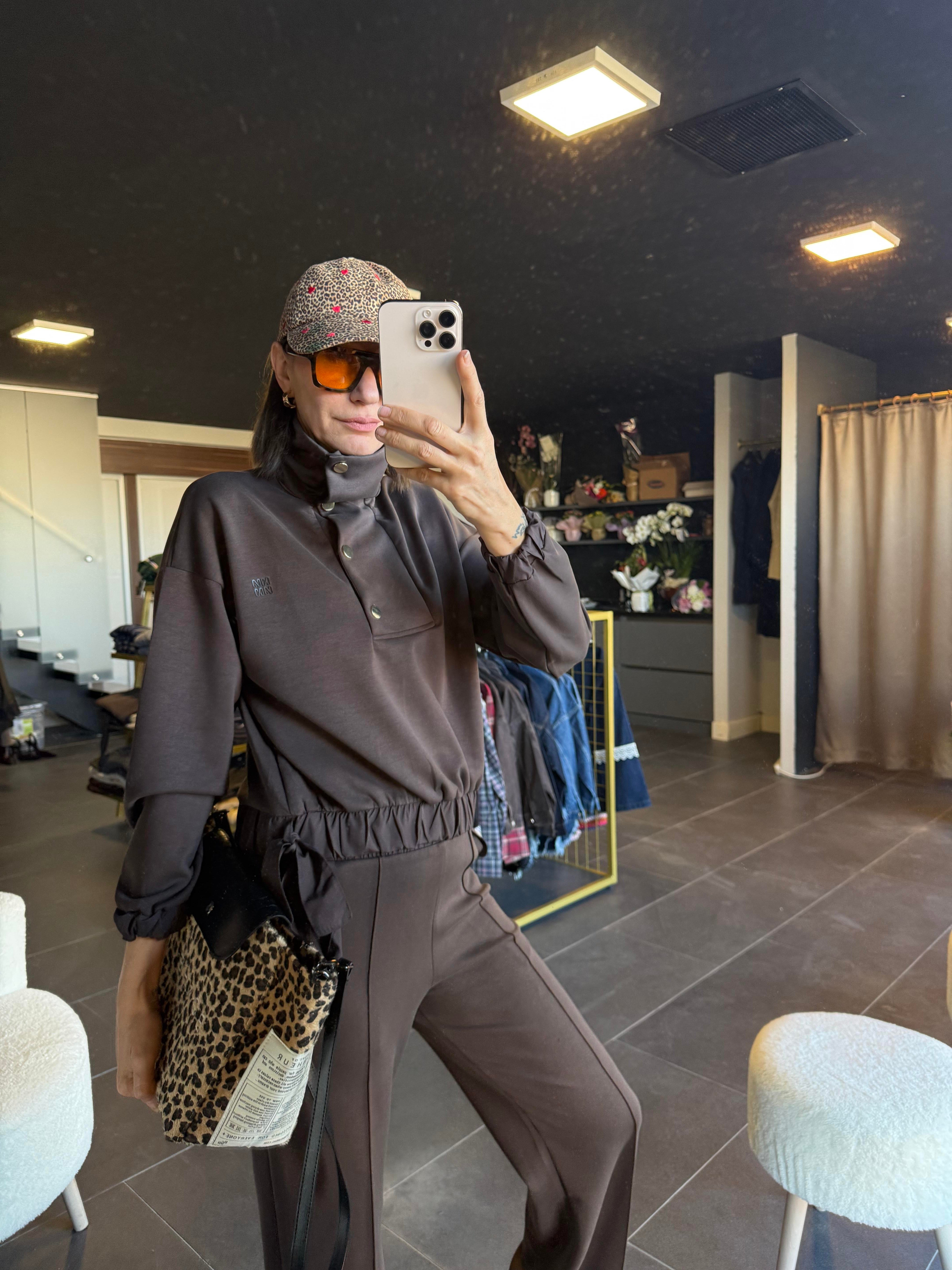 Work Modal Çıtçıt Detaylı Alt Üst Premium Takım