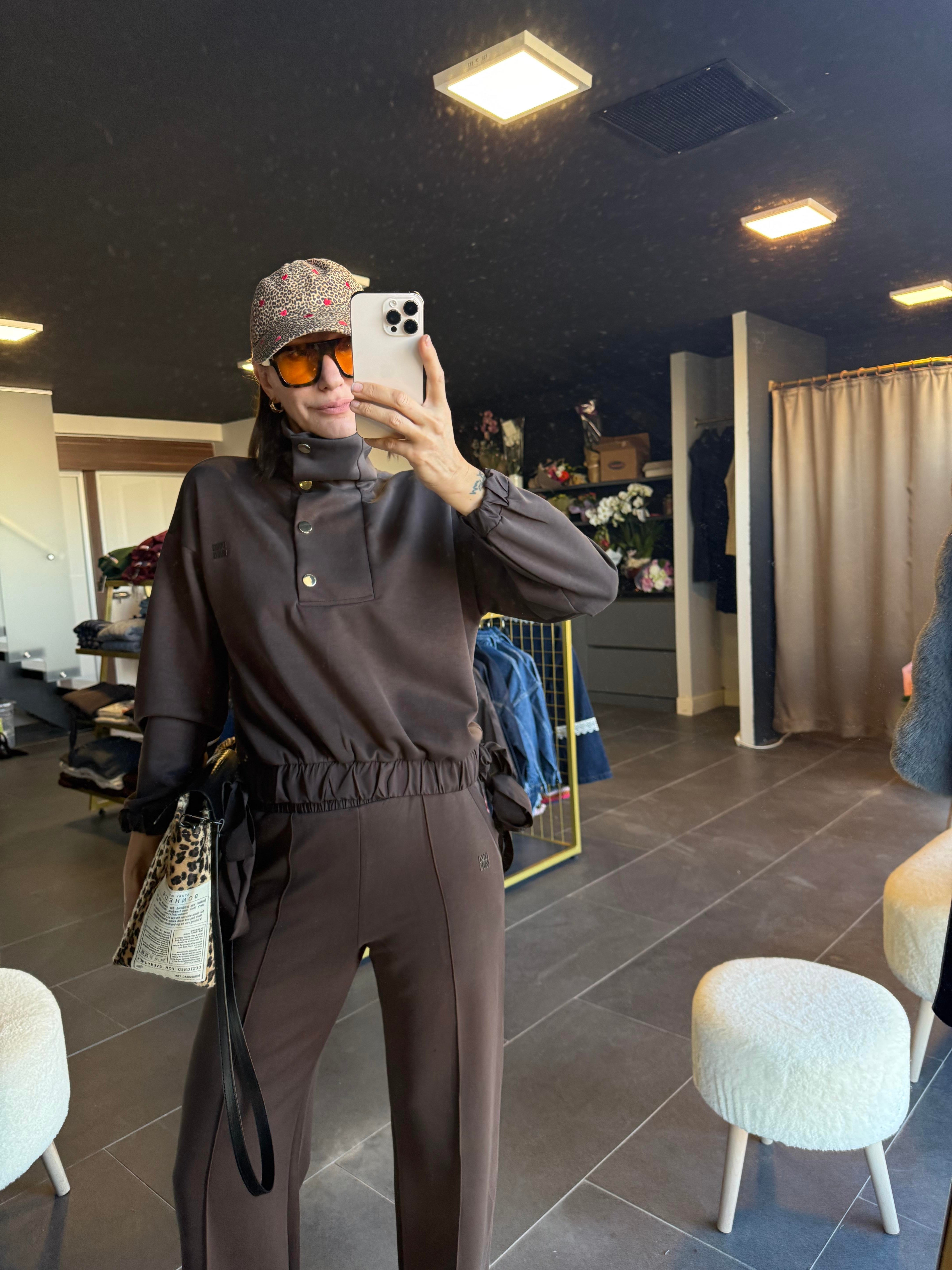 Work Modal Çıtçıt Detaylı Alt Üst Premium Takım