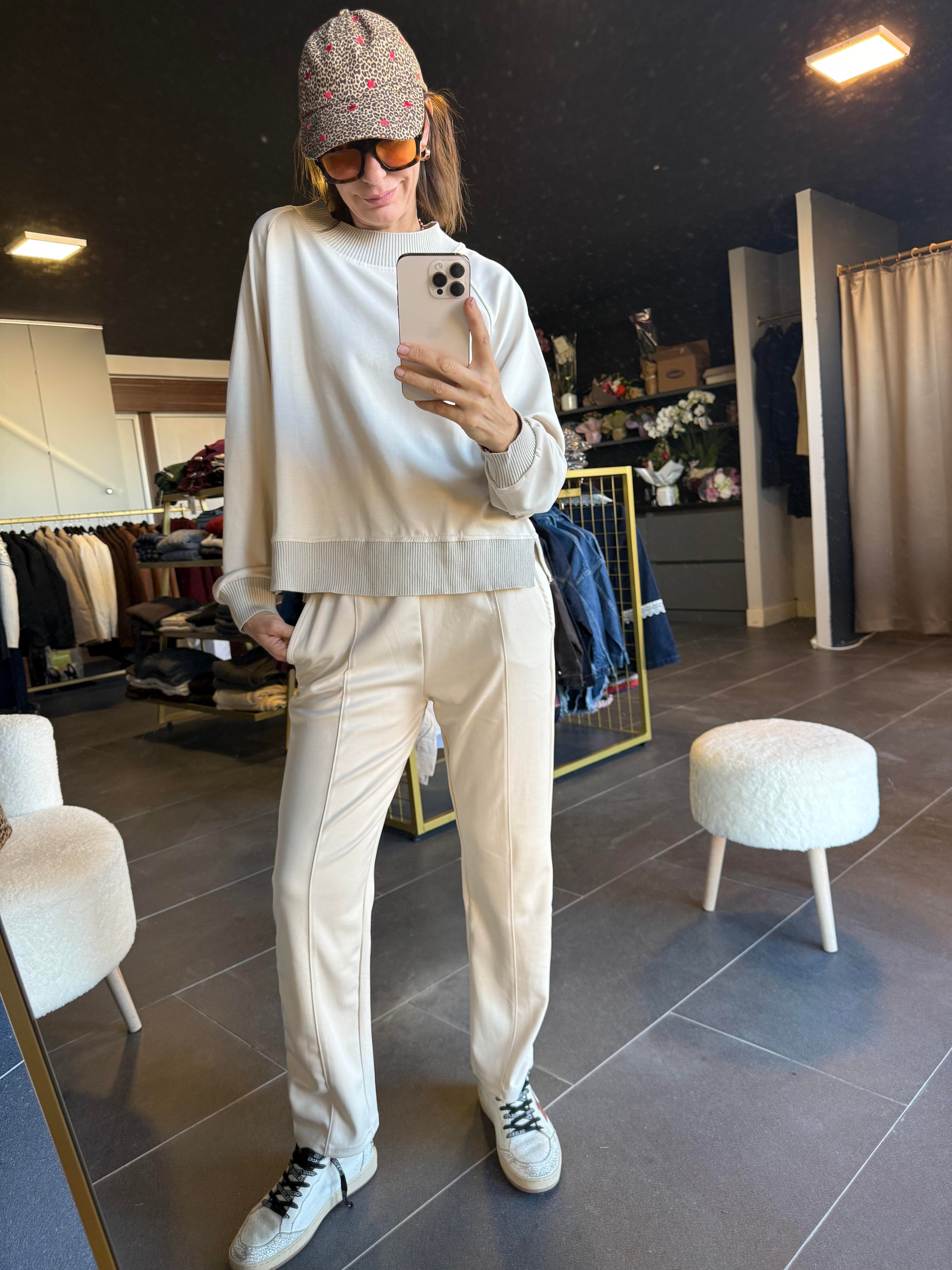 Work Modal Ekru Alt Üst Premium Takım