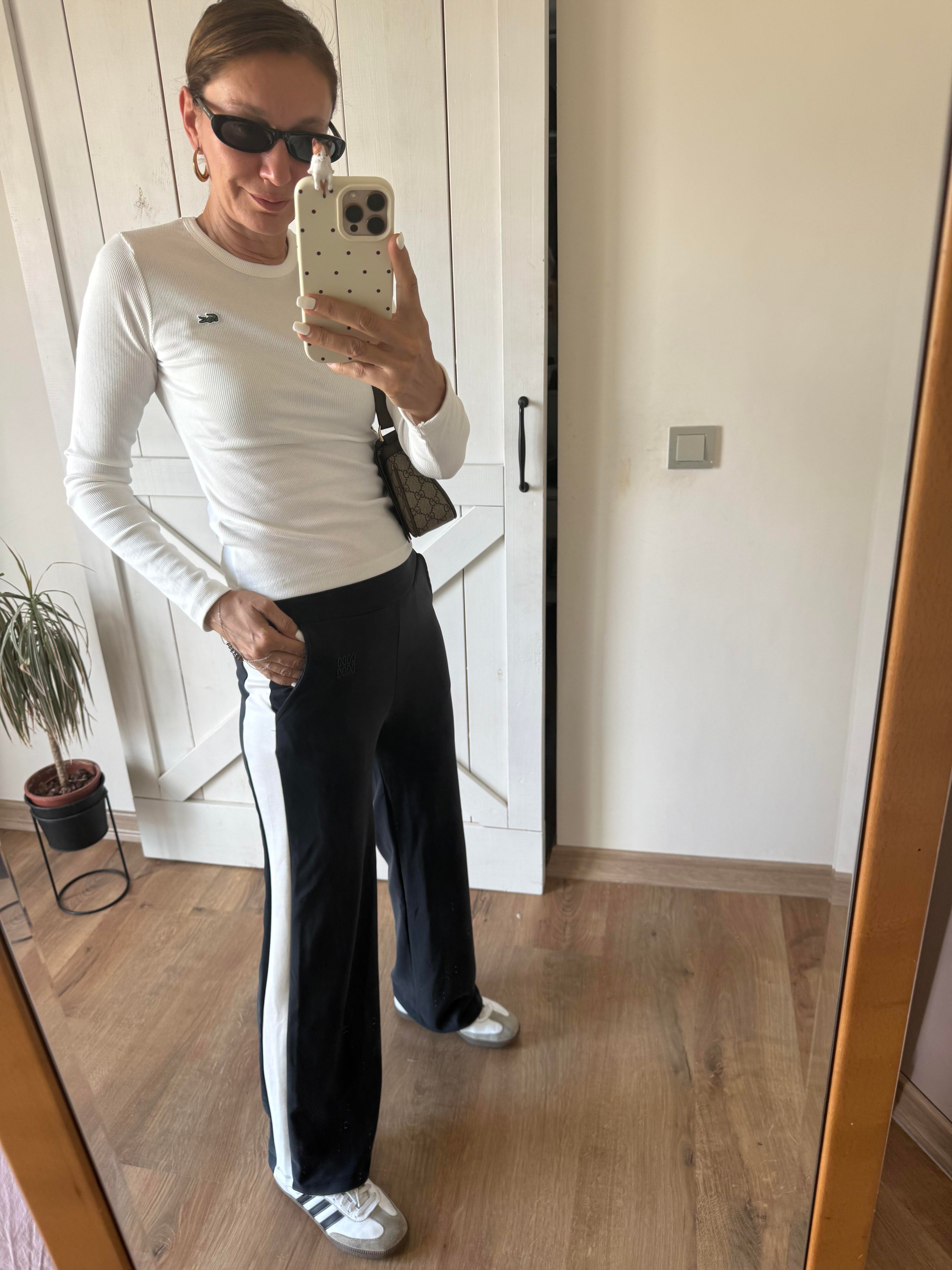 Work Modal Şeritli Pantolon