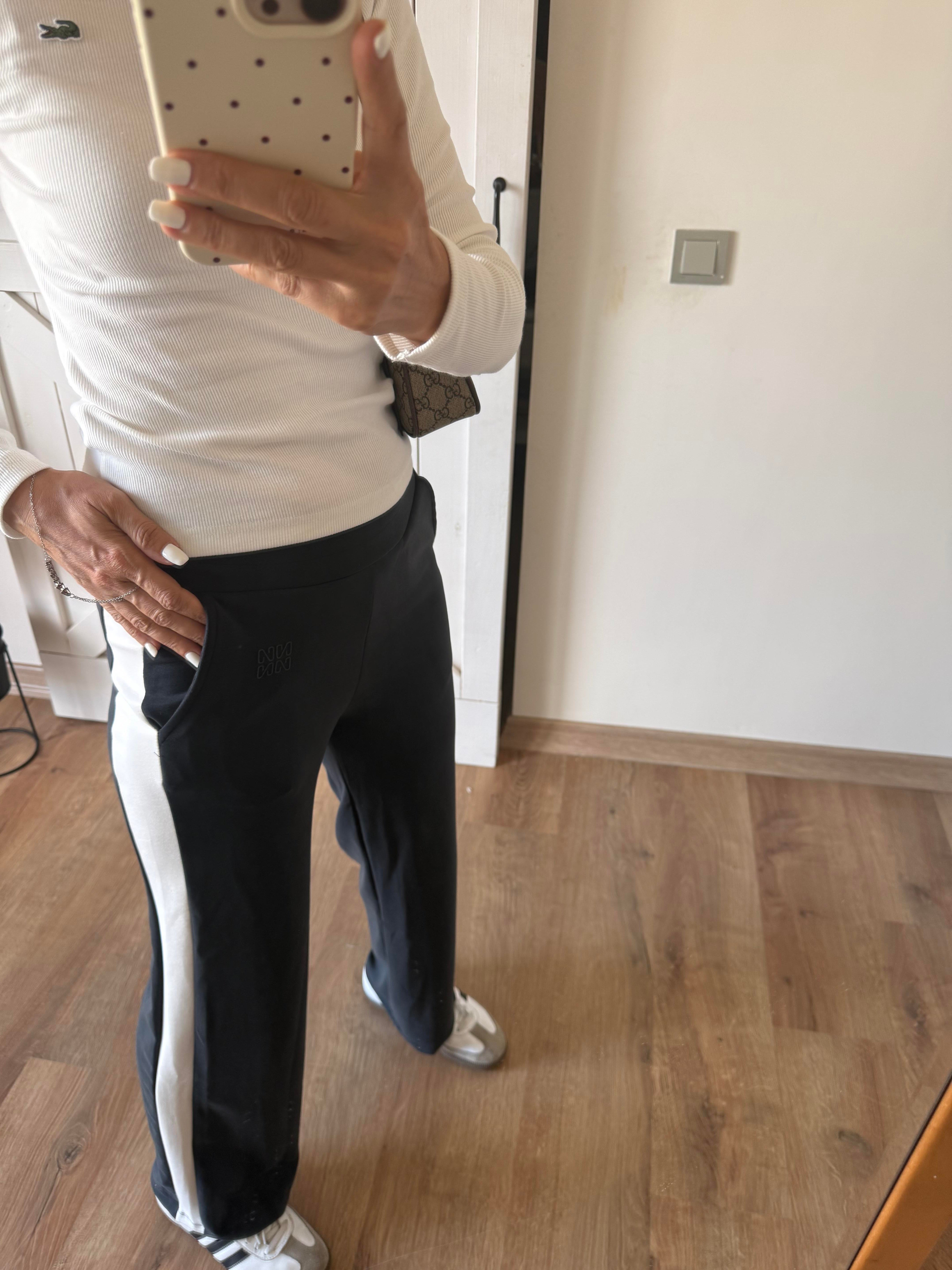 Work Modal Şeritli Pantolon