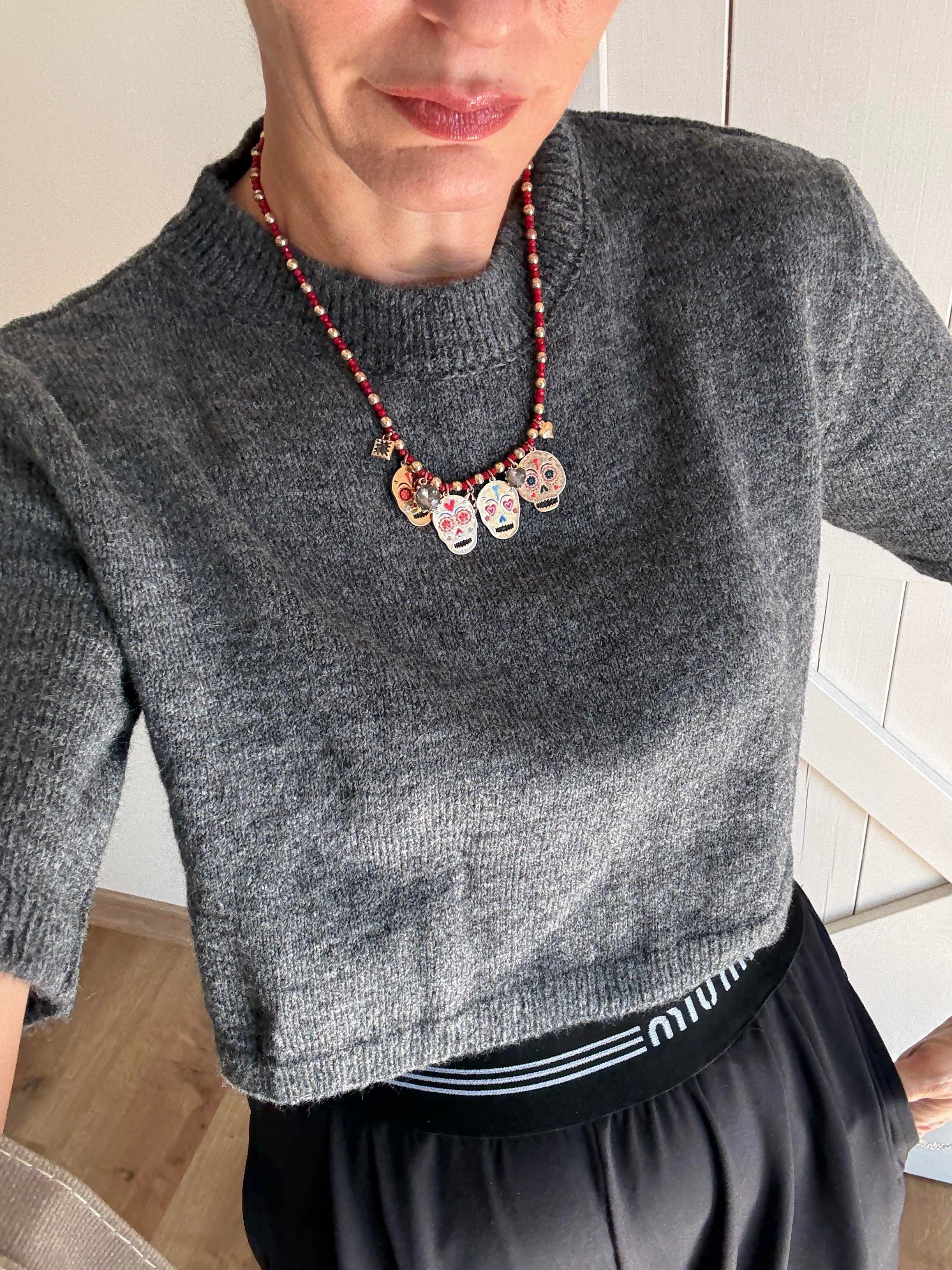 Yarım Kollu Gri Triko