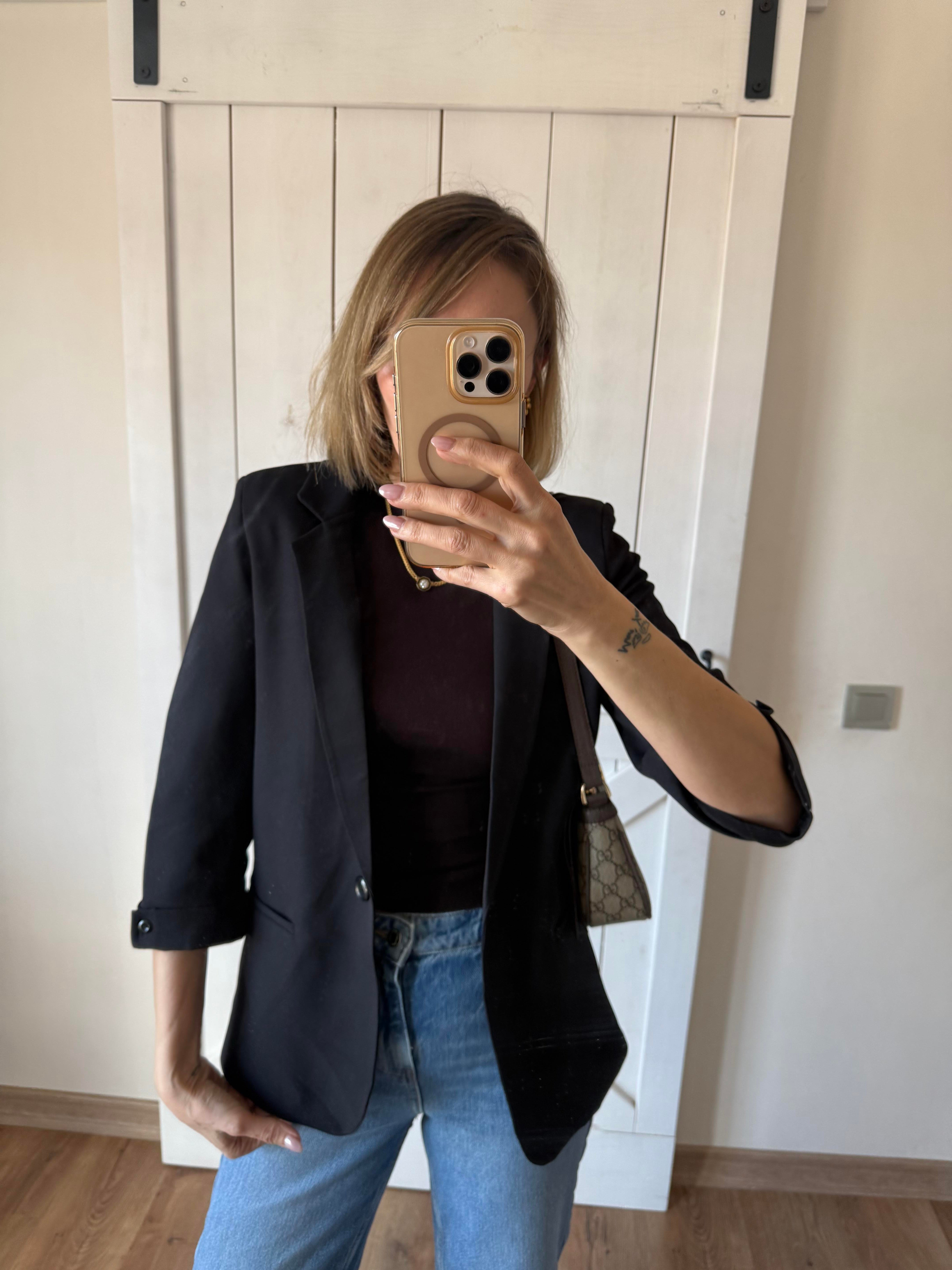 Yarın Kol Tek Düğmeli Blazer