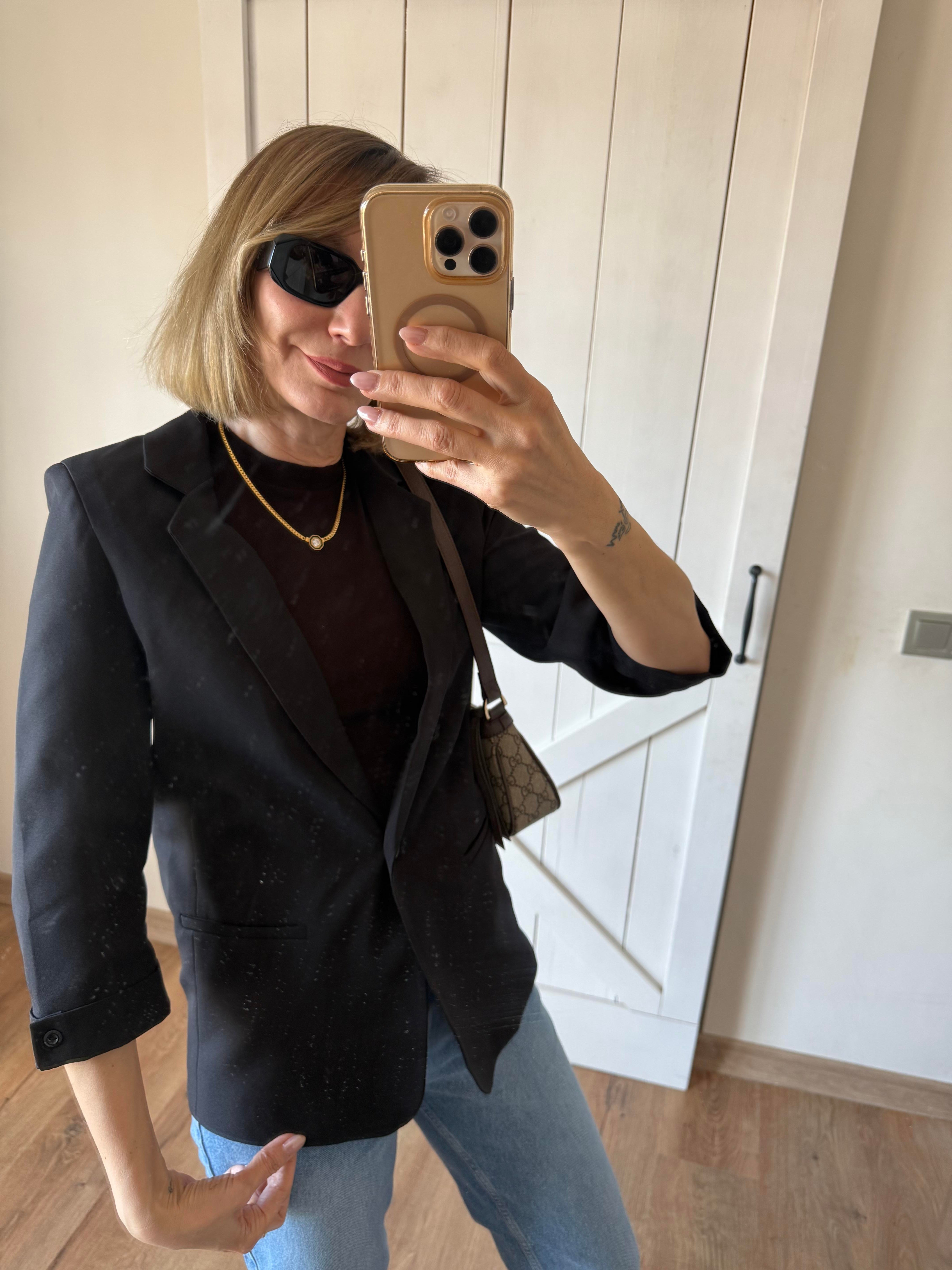 Yarın Kol Tek Düğmeli Blazer