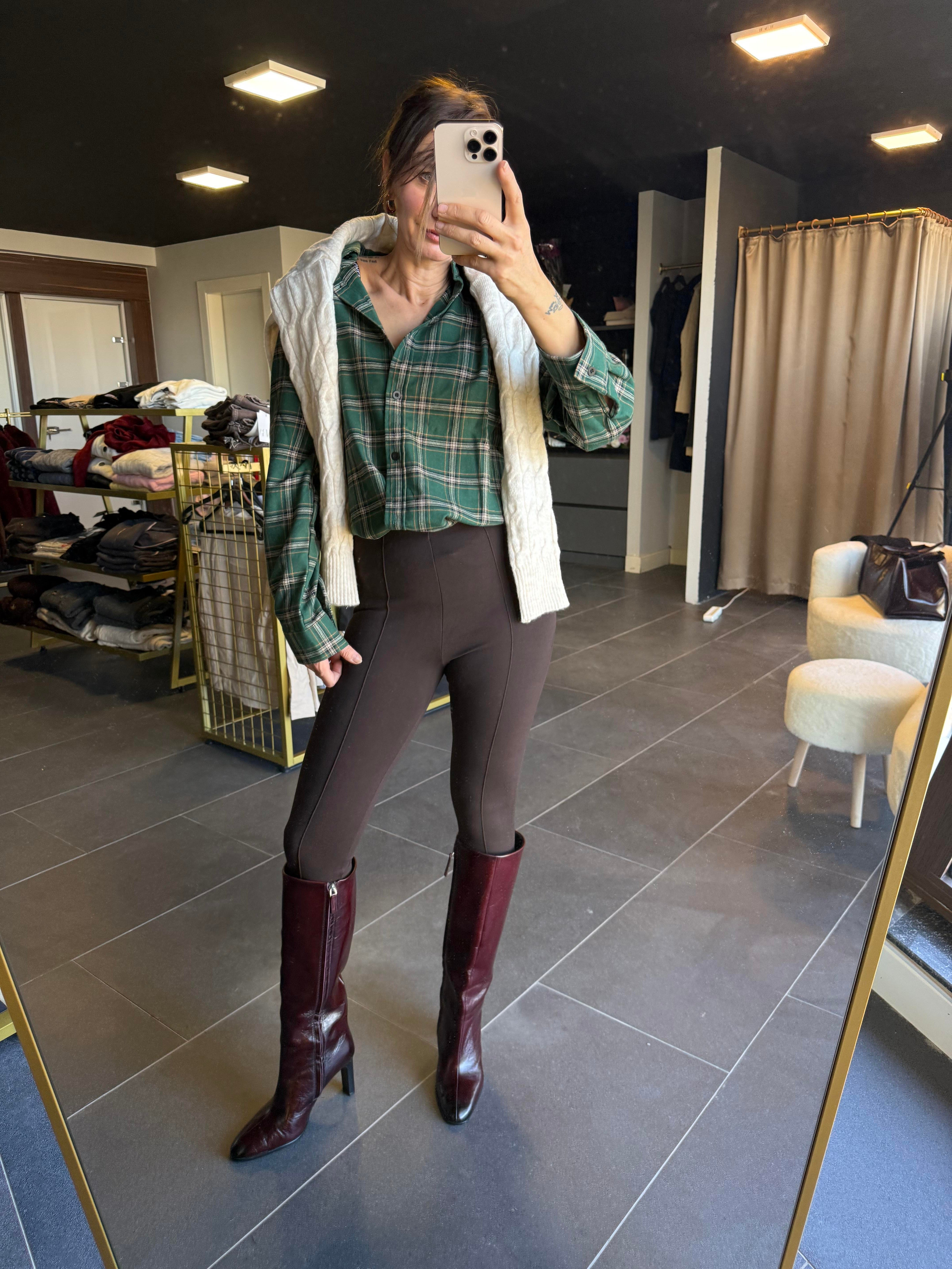 Yeşil Ekose Oduncu Gömlek