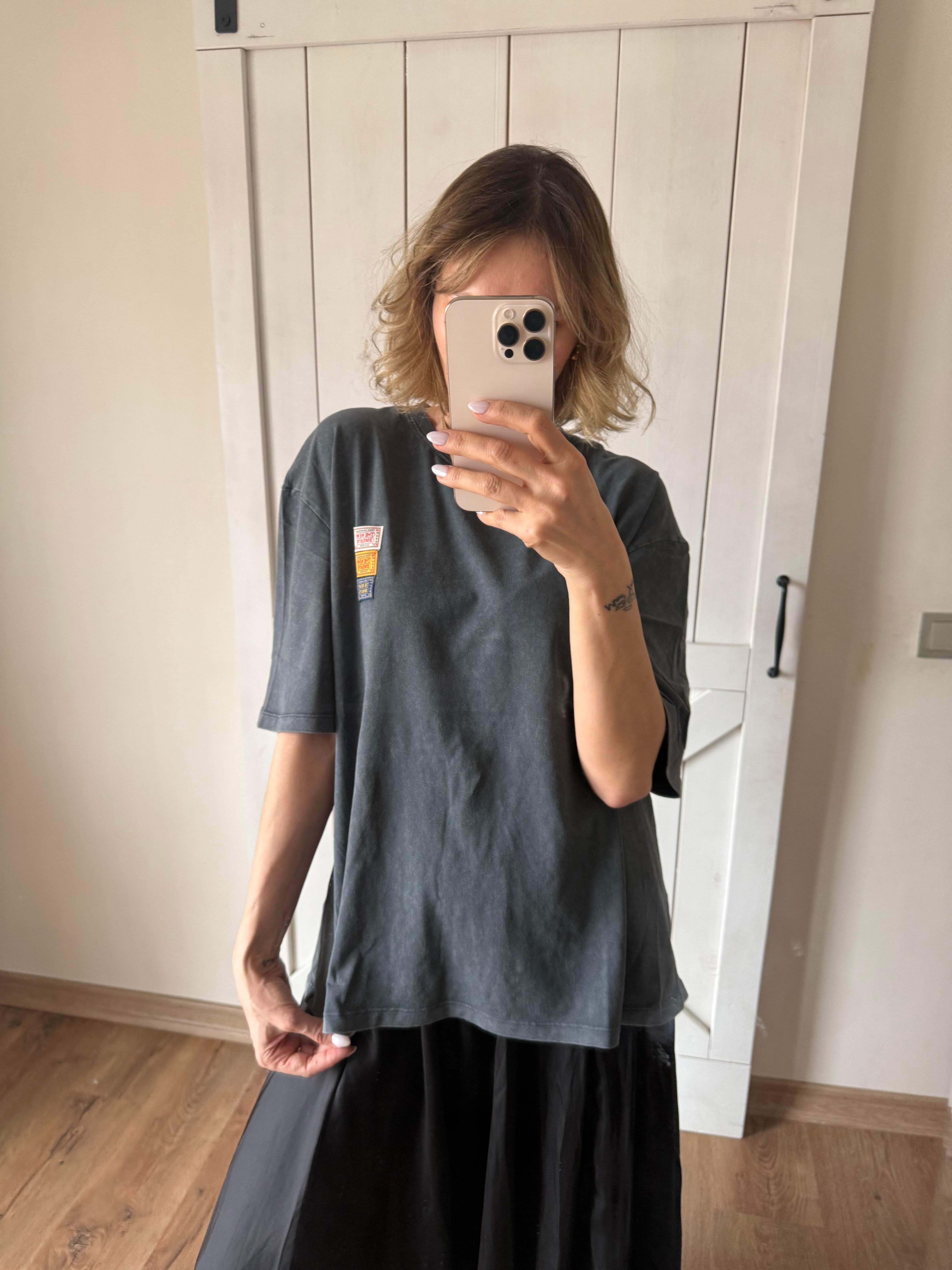 Yıkamalı Rahat Kesim Tshirt