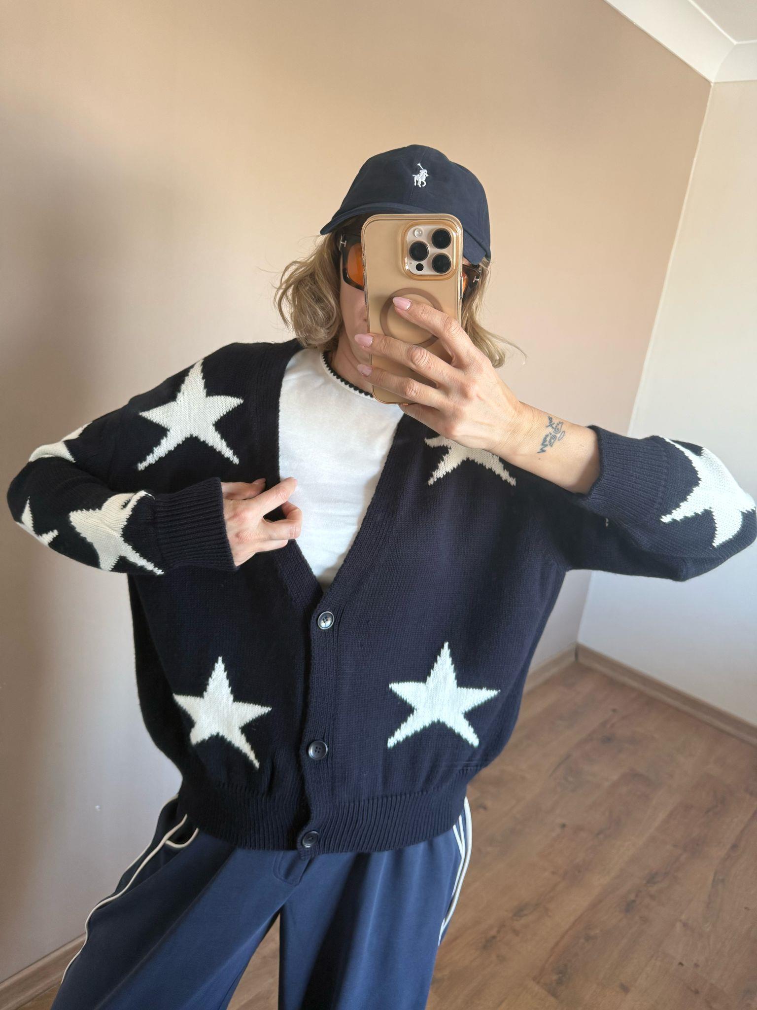 Yıldız Desenli Hırka