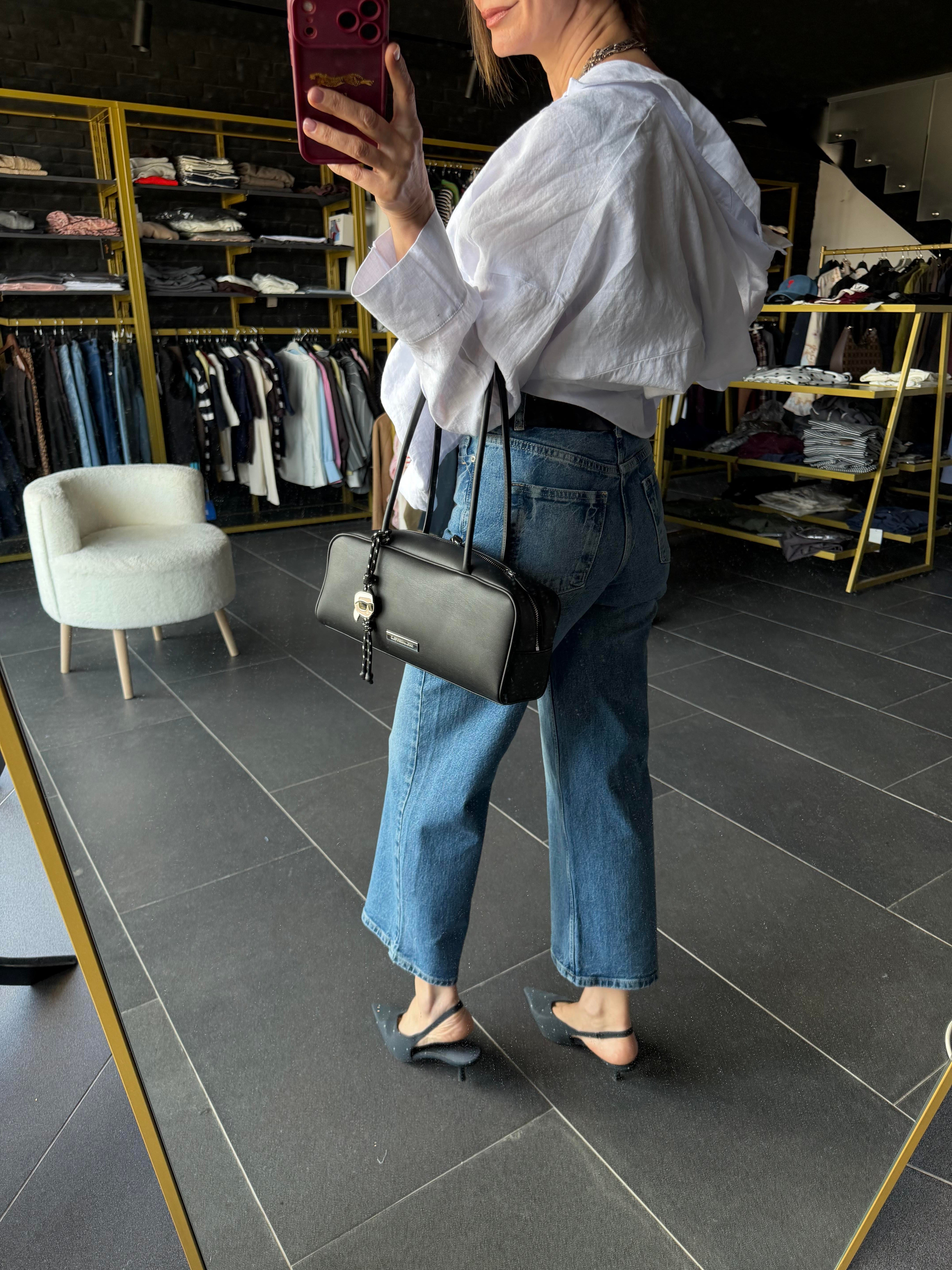 Yüksek Bel Culotte Jean