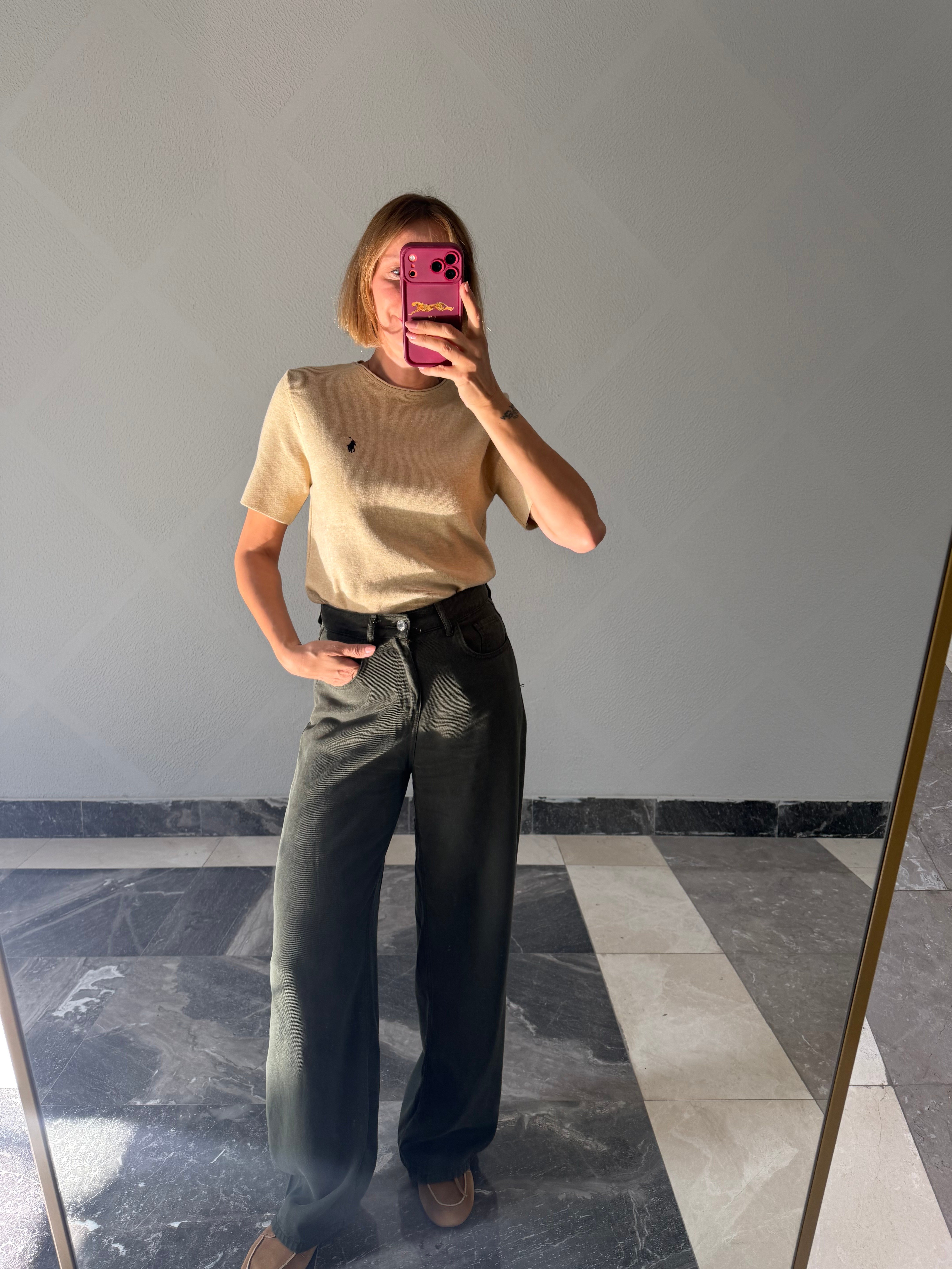 Yumuşak Dokulu Toprak Rl Kısa Kollu Triko 