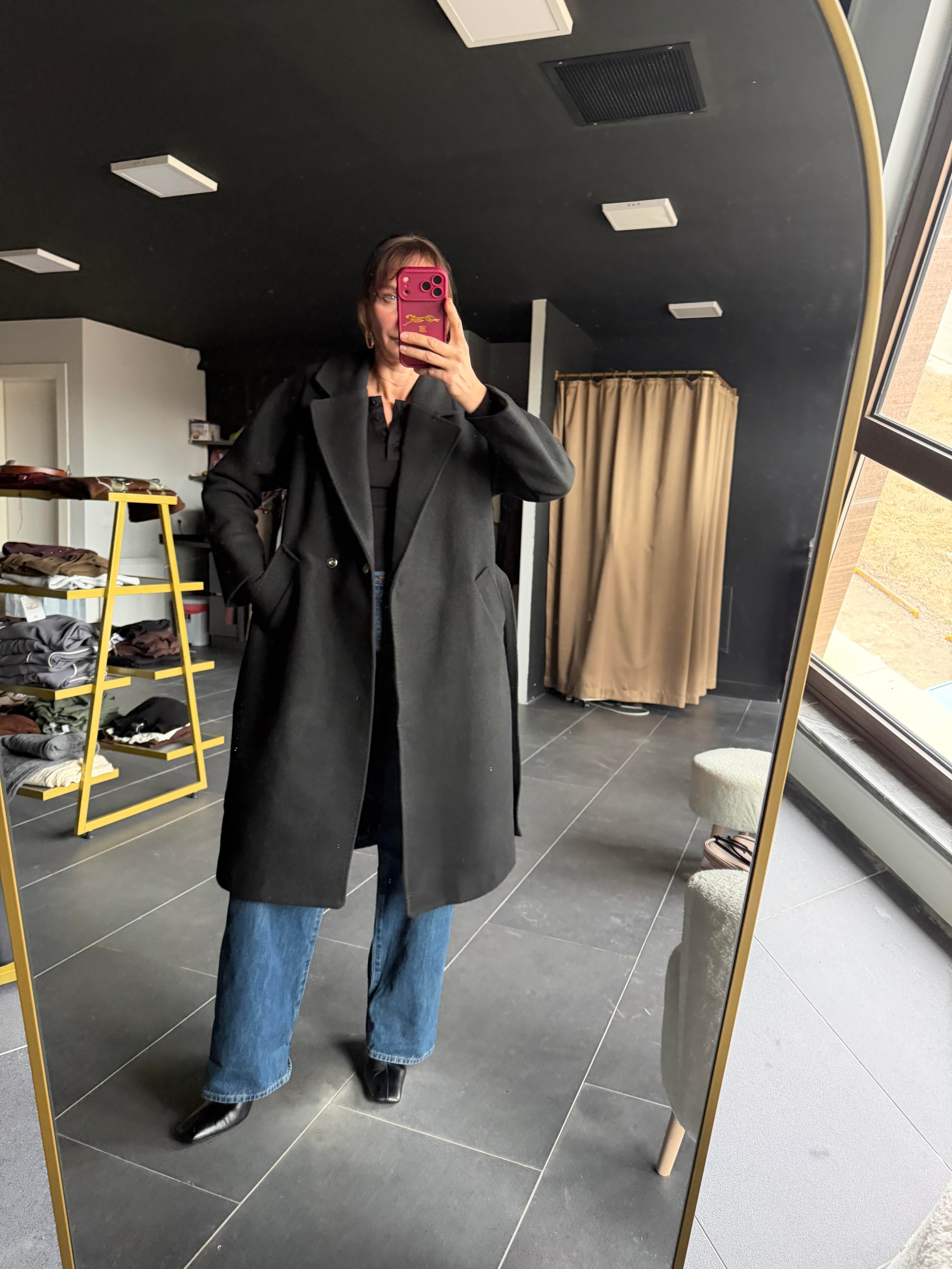 Yün Karışımı Premium Kaban 