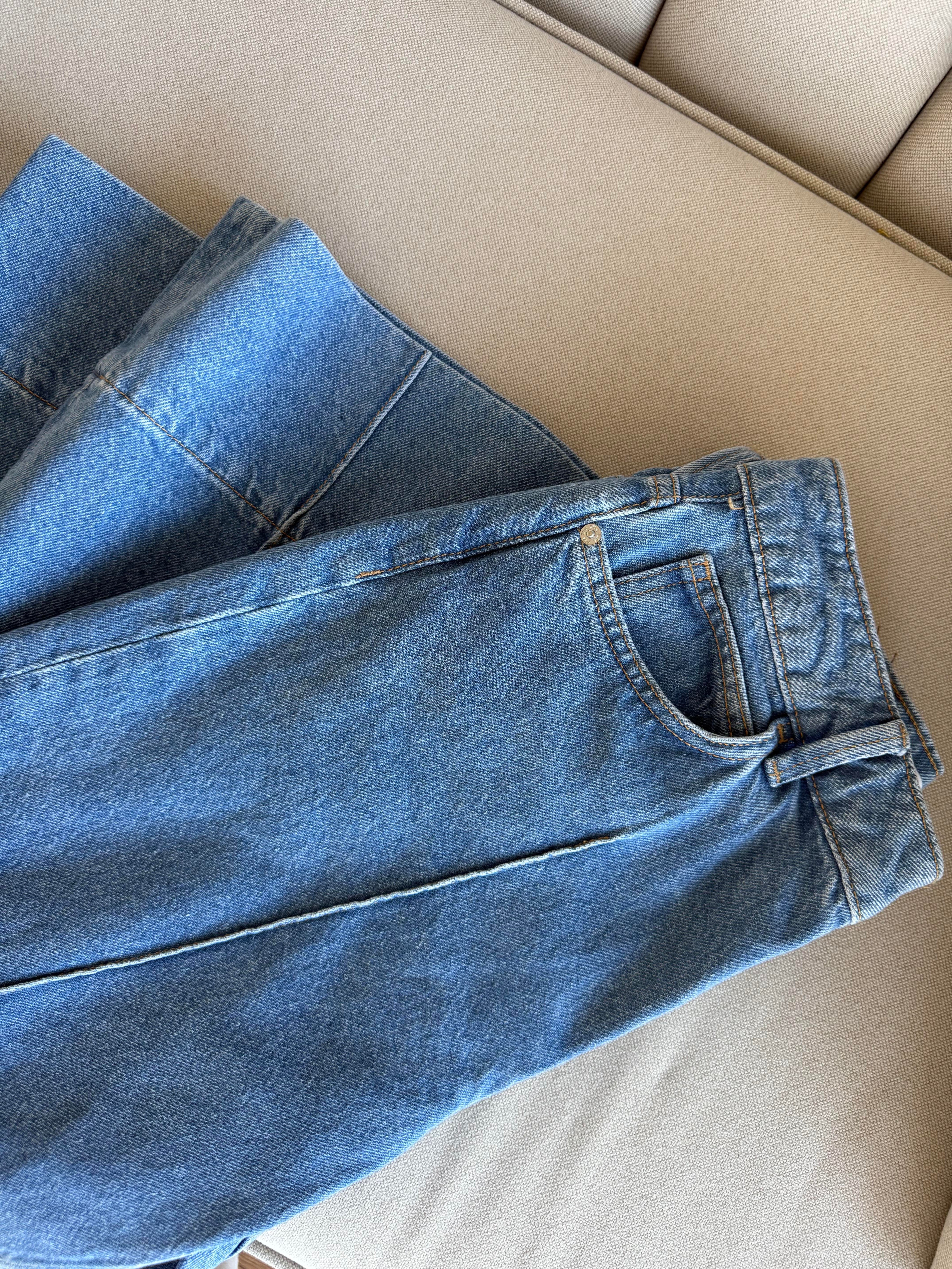 Zr Açık Mavi Dikişli Jean