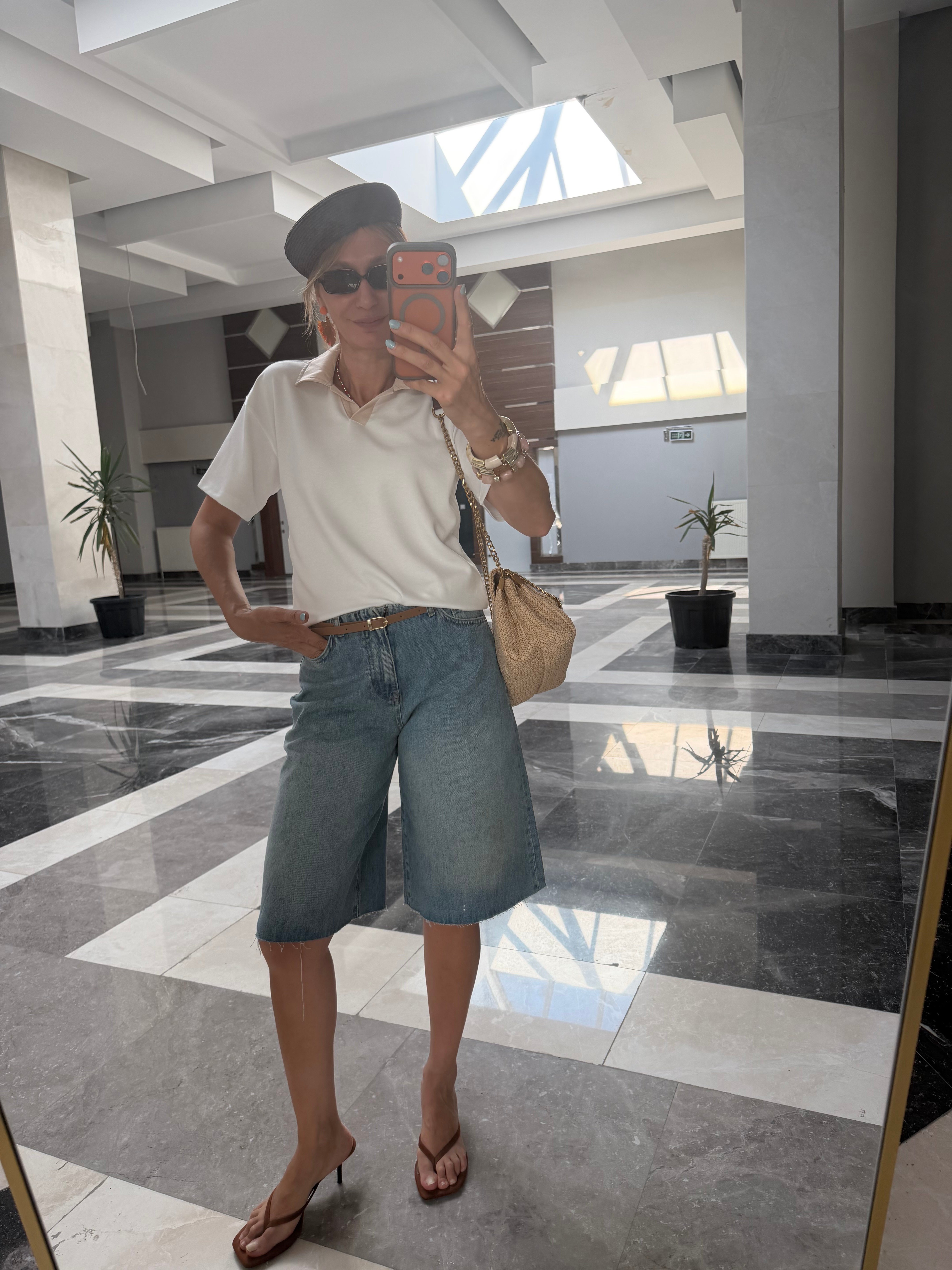 Zr Bermuda Denim Şort