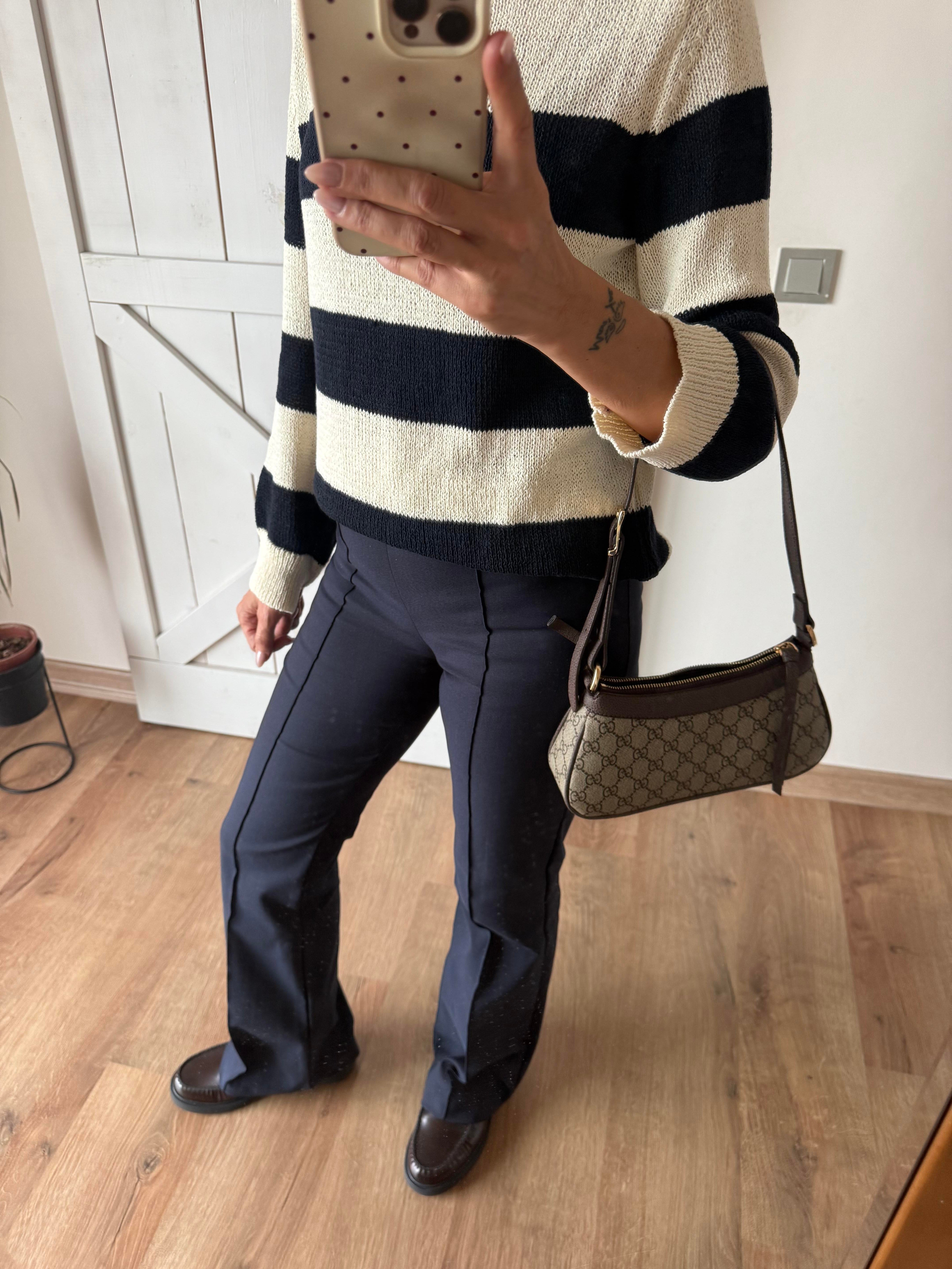 Zr Çima Dikişli Hafif İspanyol Lacivert Pantolon