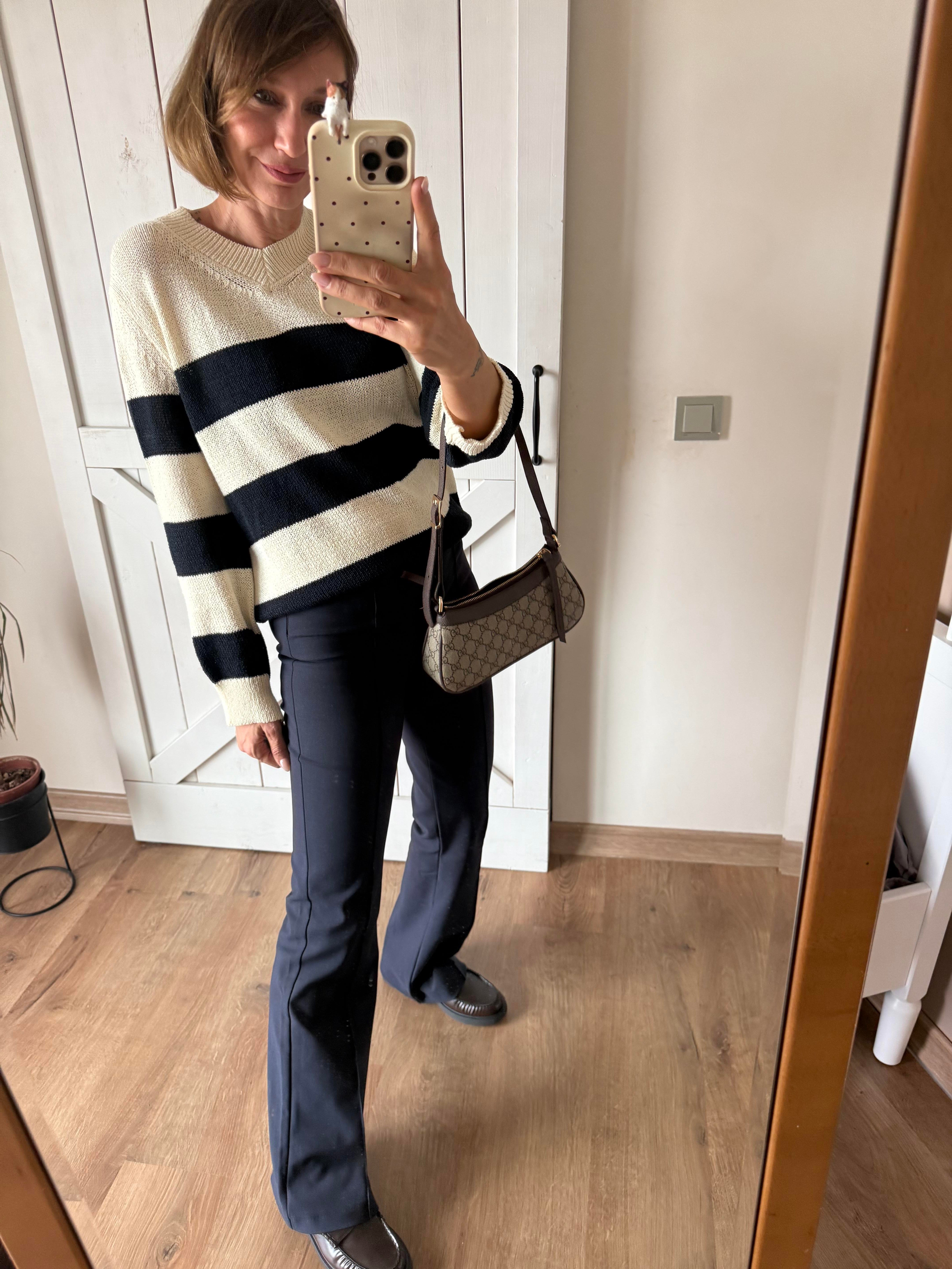 Zr Çima Dikişli Hafif İspanyol Lacivert Pantolon