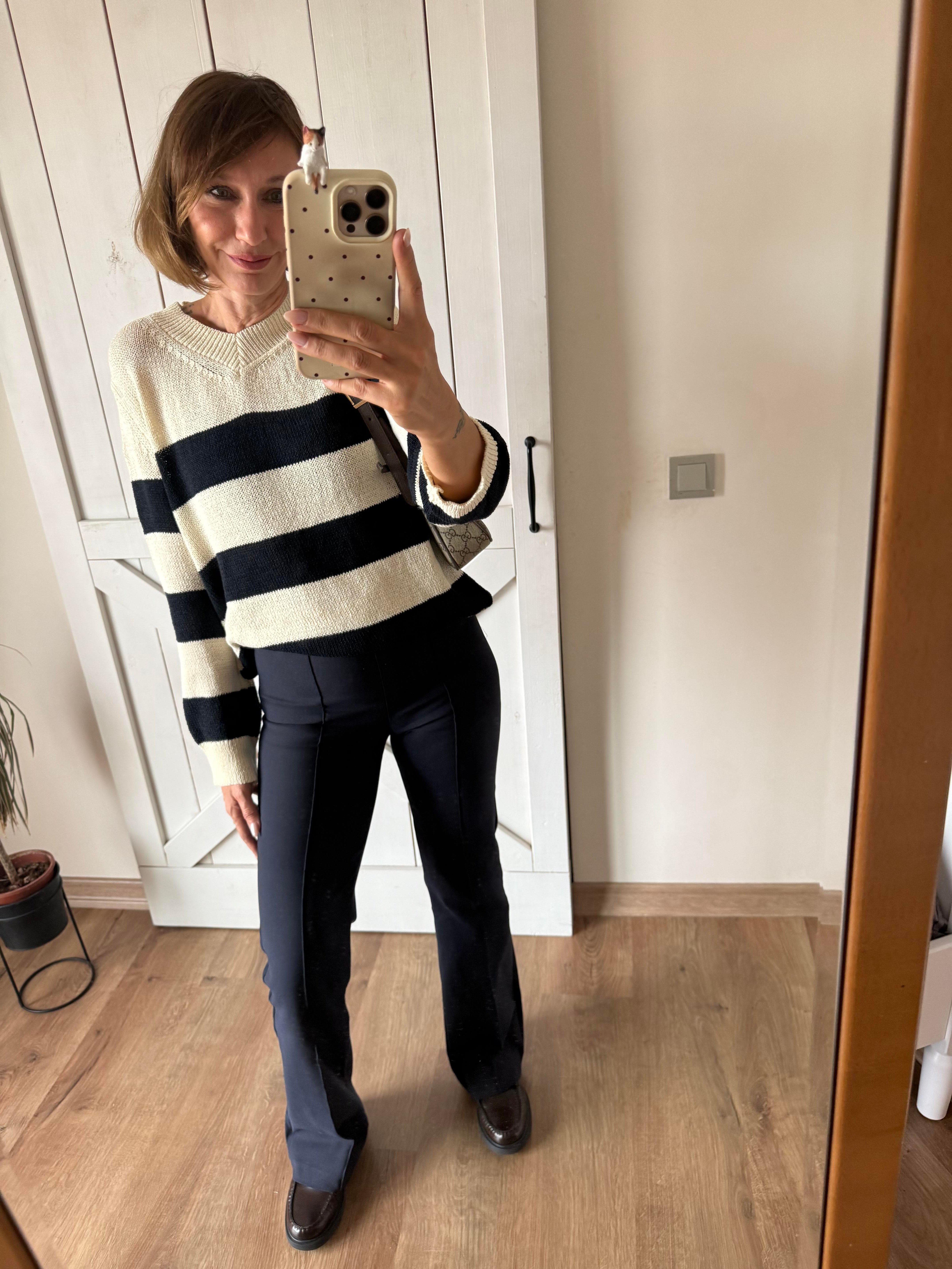 Zr Çima Dikişli Hafif İspanyol Lacivert Pantolon