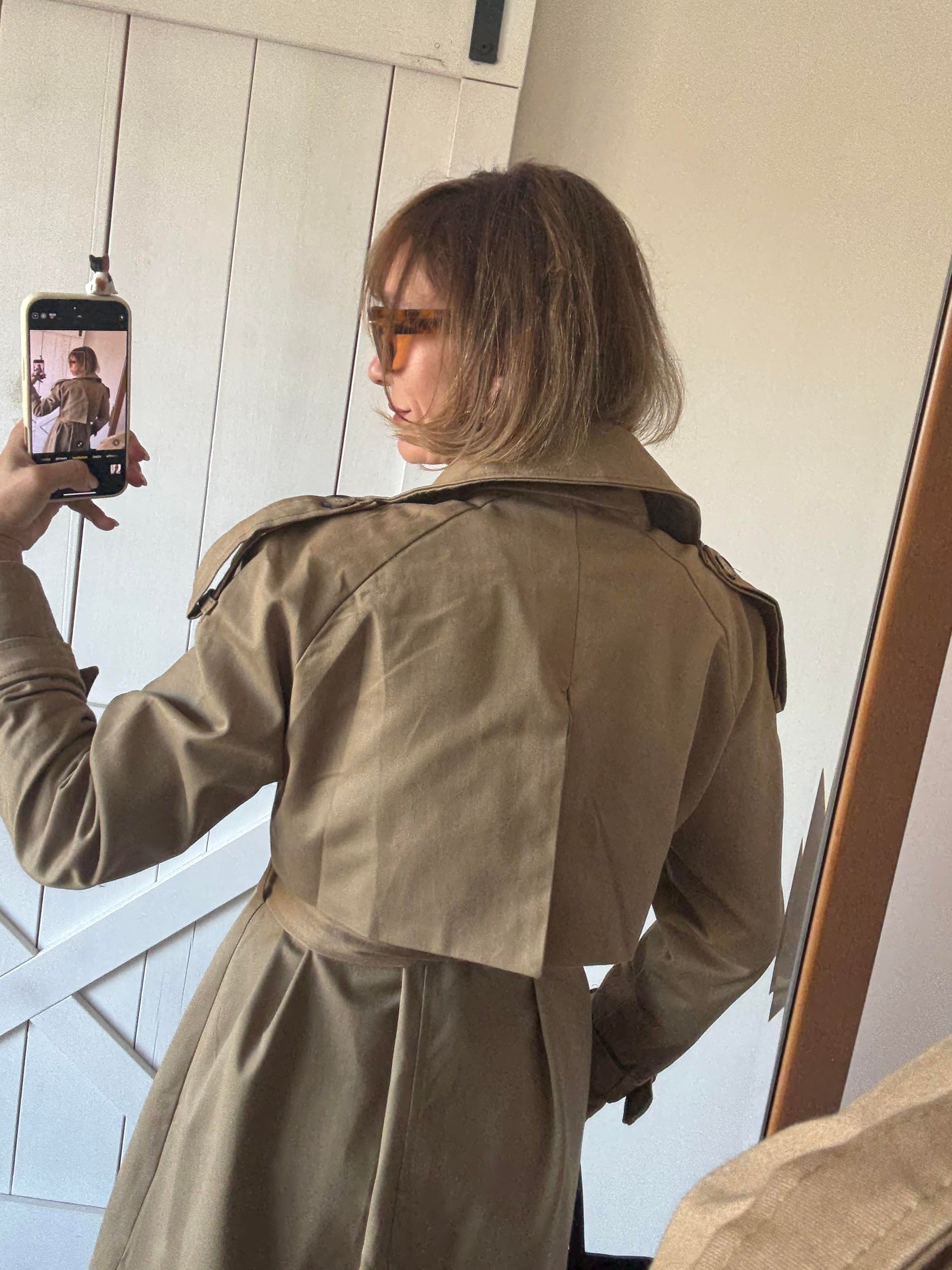 Zr Gabardin Kumaş Bej Trençkot