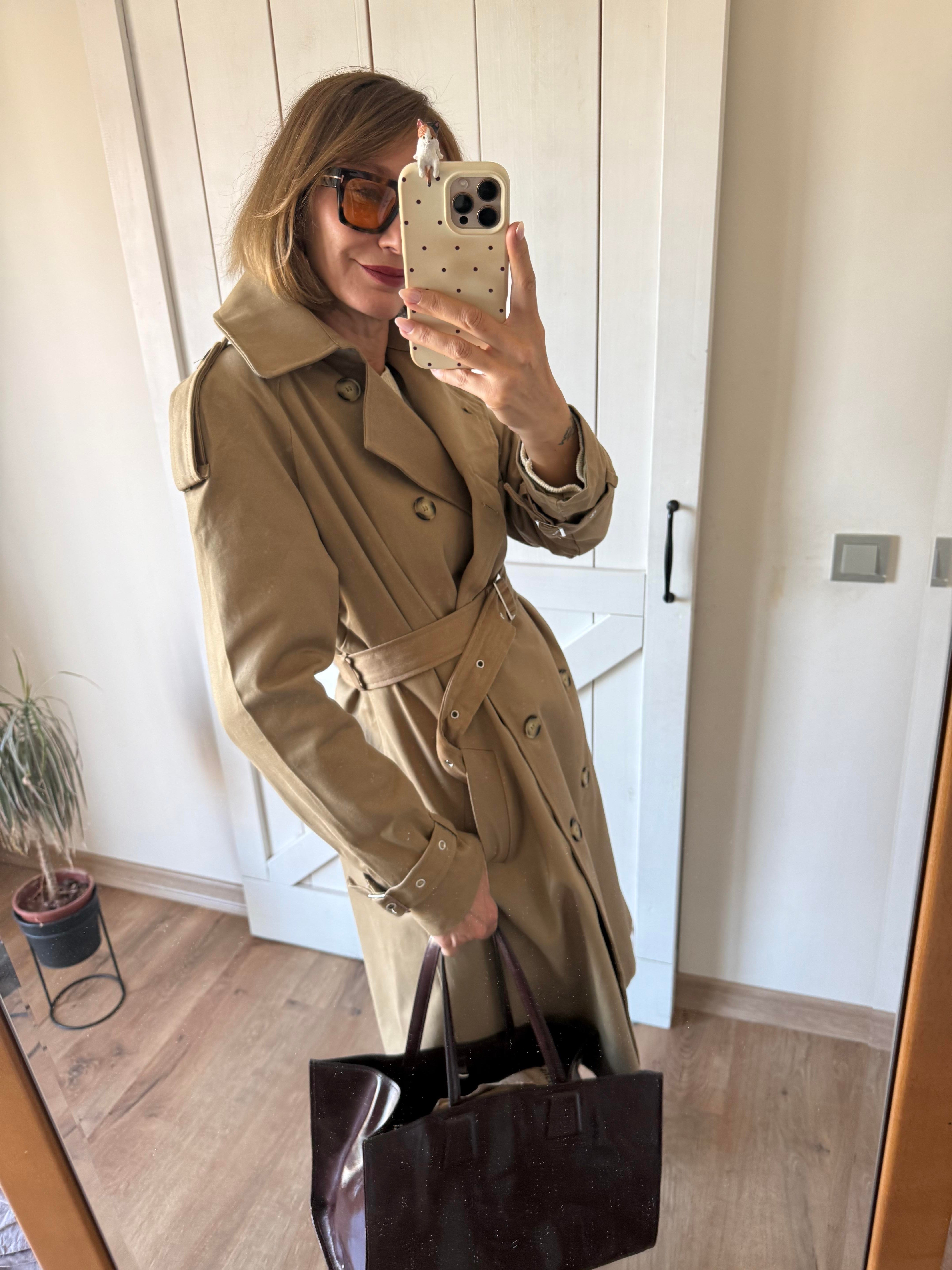 Zr Gabardin Kumaş Bej Trençkot