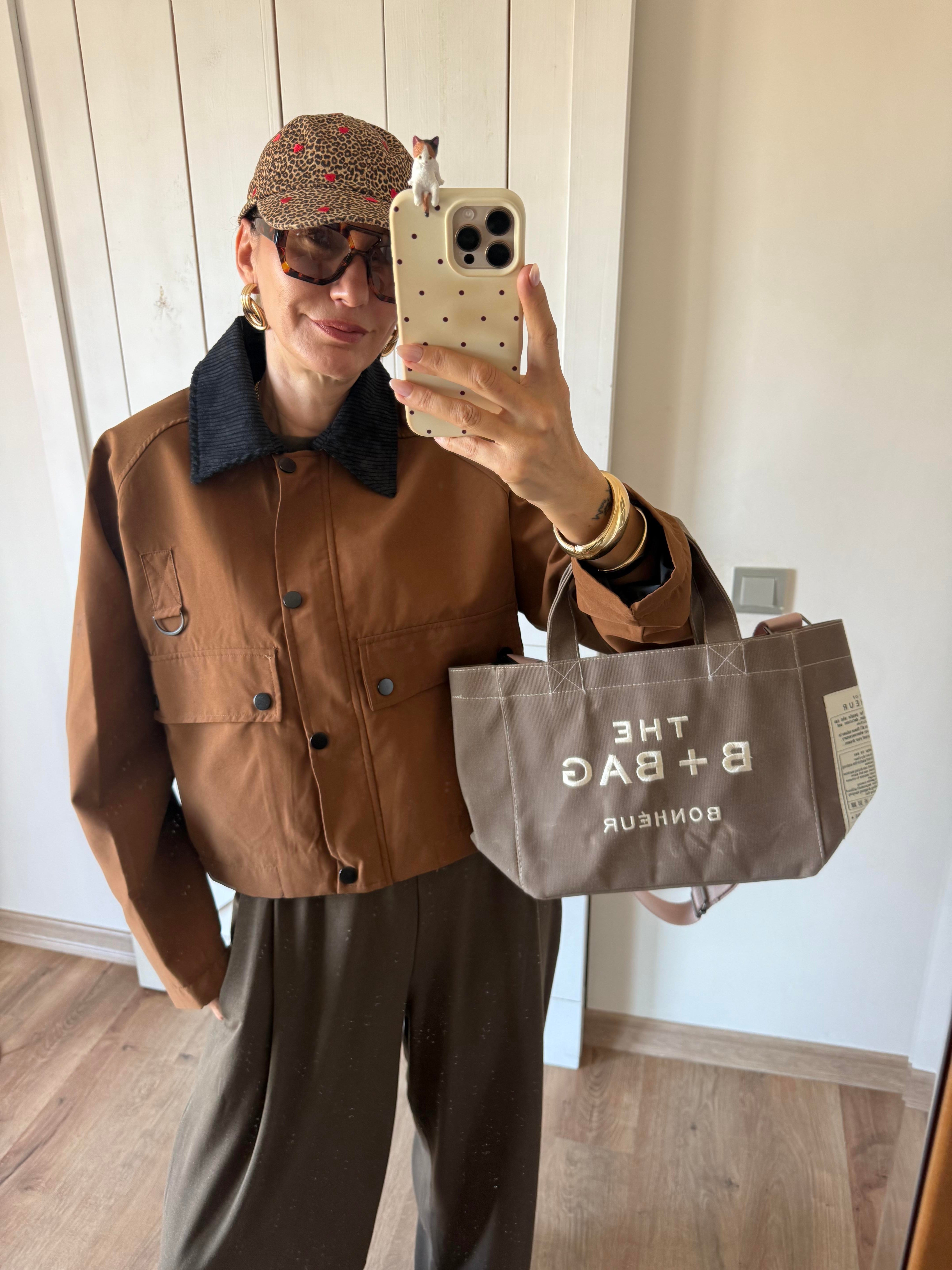 Zr Kahve Yaka Detaylı Ceket