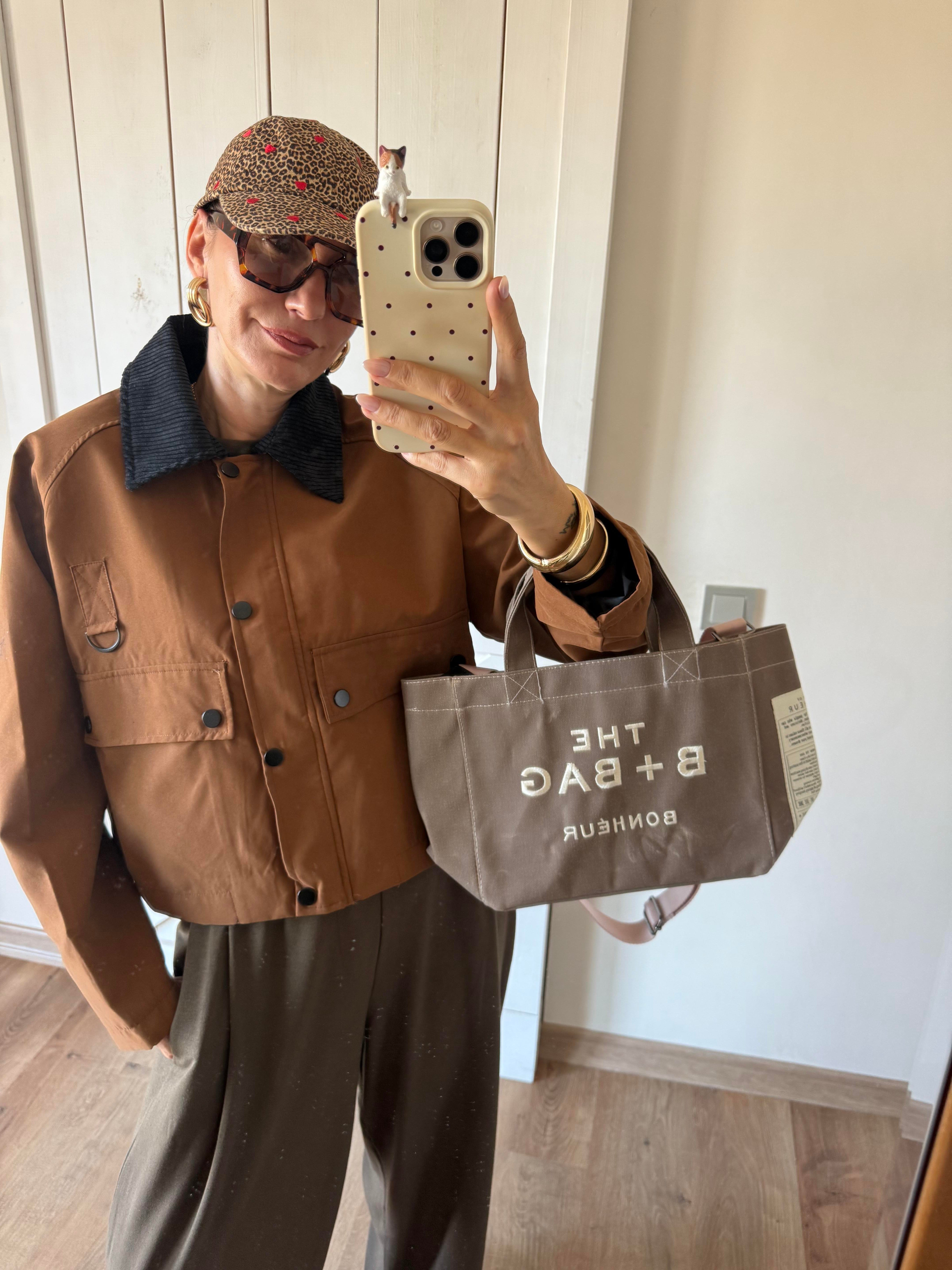 Zr Kahve Yaka Detaylı Ceket