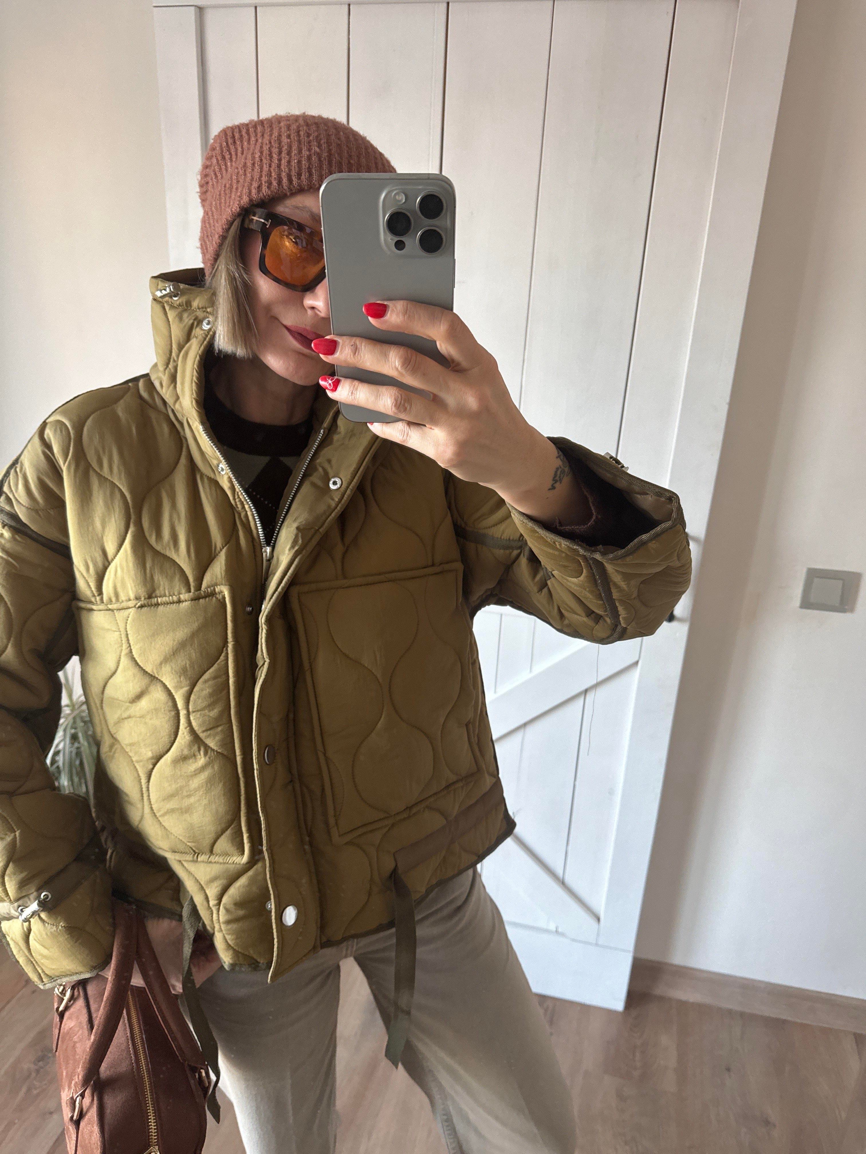 Zr Model Yağ Yeşili Mont