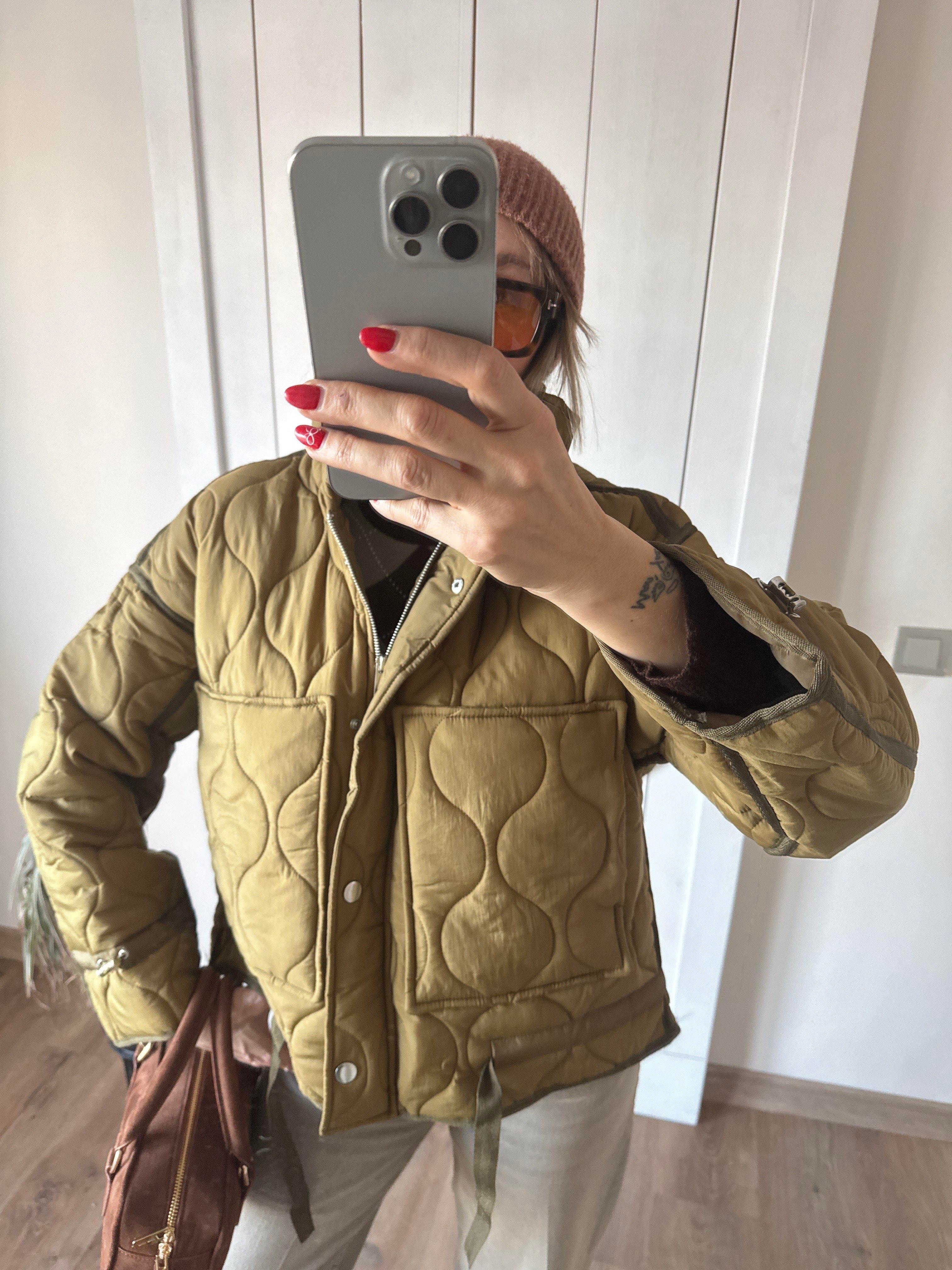 Zr Model Yağ Yeşili Mont