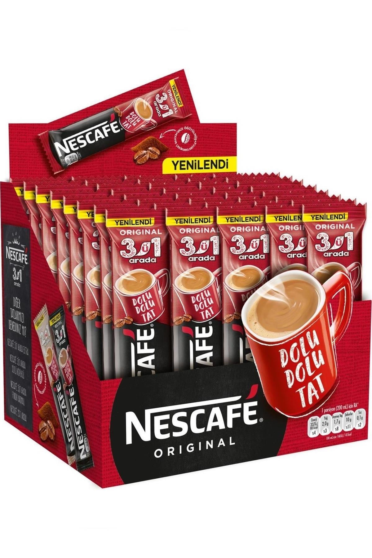Nescafe 3'Ü 1 Arada Original 72'Li