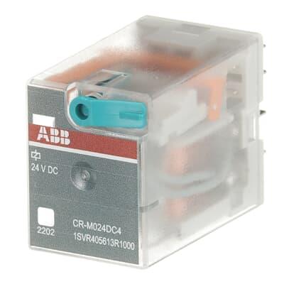 ABB 1SVR405613R1000 - CR-M024DC4 24VDC 6A 14 PİNLİ MİNYATÜR RÖLE 4NA/NK 