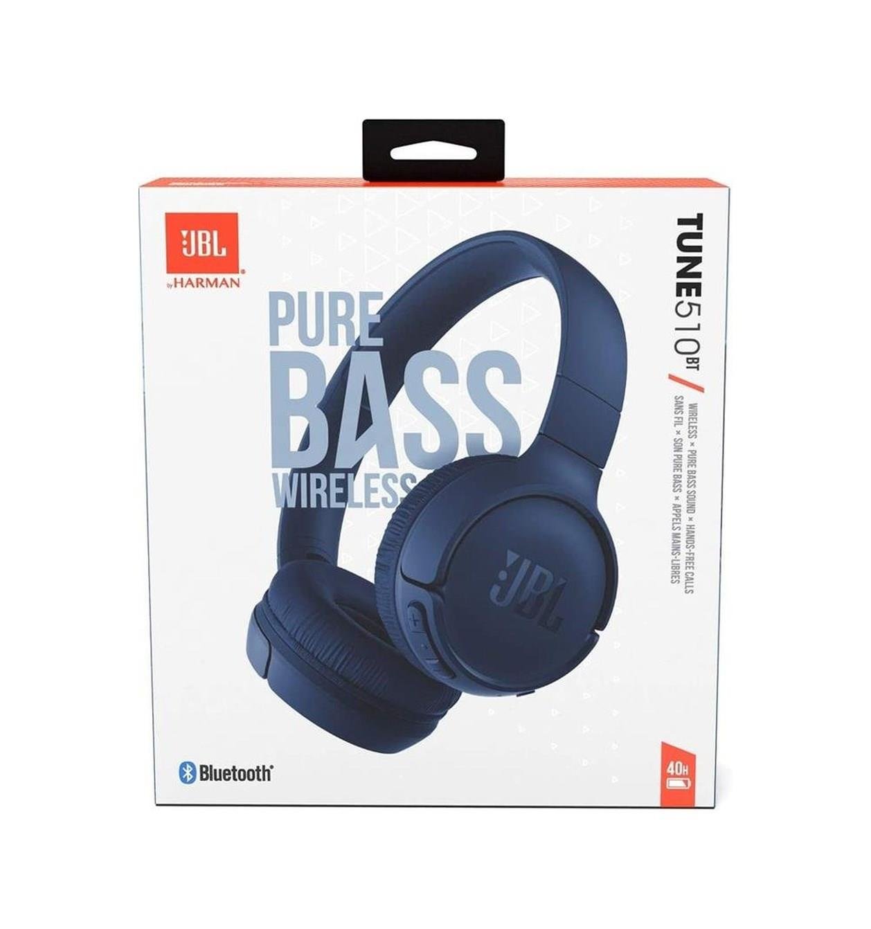 JblJBL Tune 510BT Bluetooth Multi Connect Kulak Üstü Kulaklık Mavi