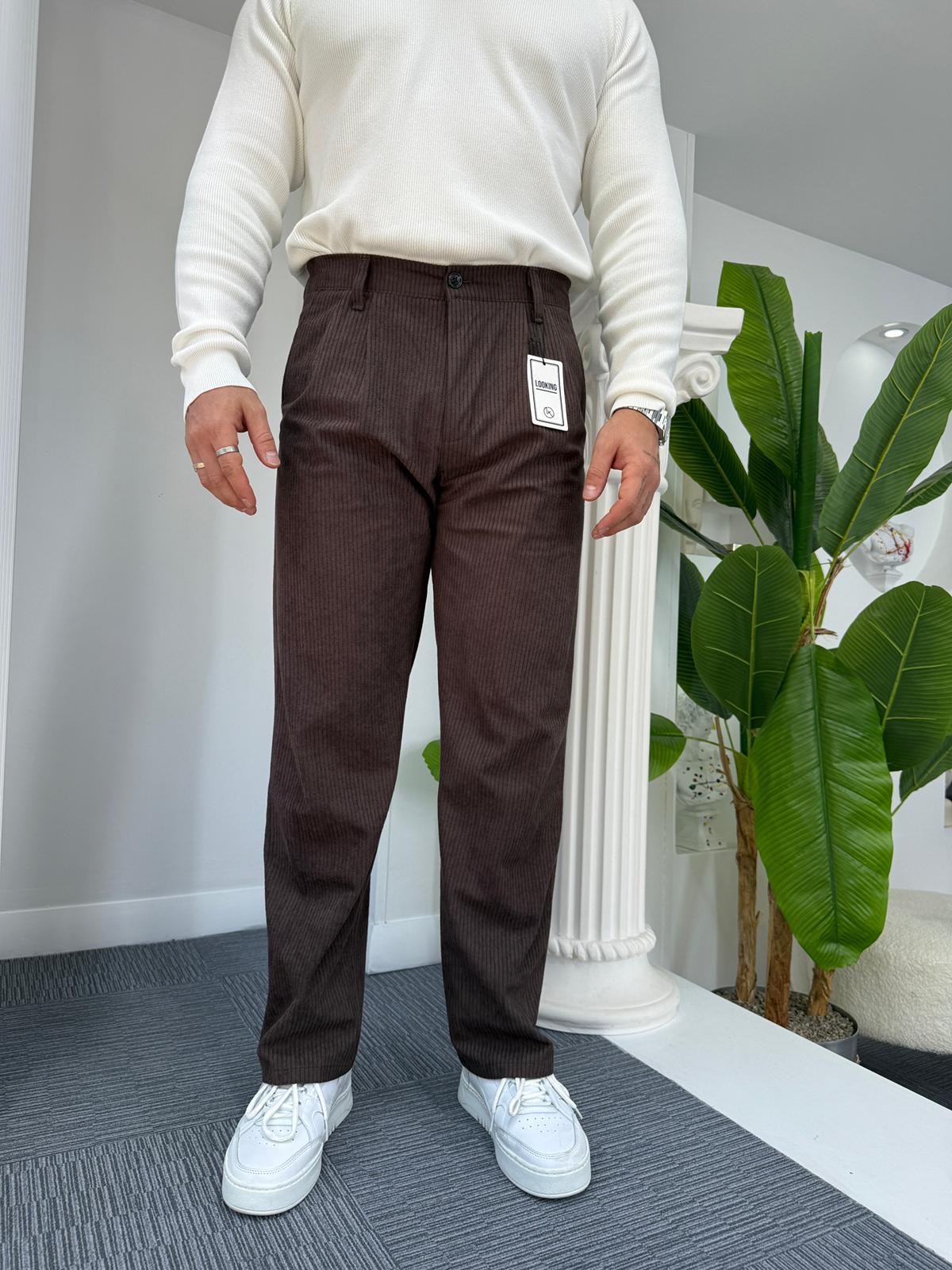 Acı Kahve LK Kadife Baggy Pantolon
