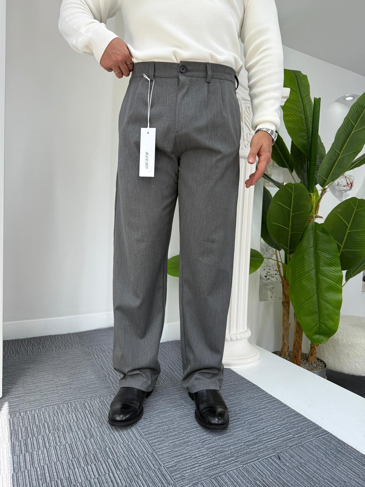Antrasit GG Premium Baggy Kumaş Pantolon