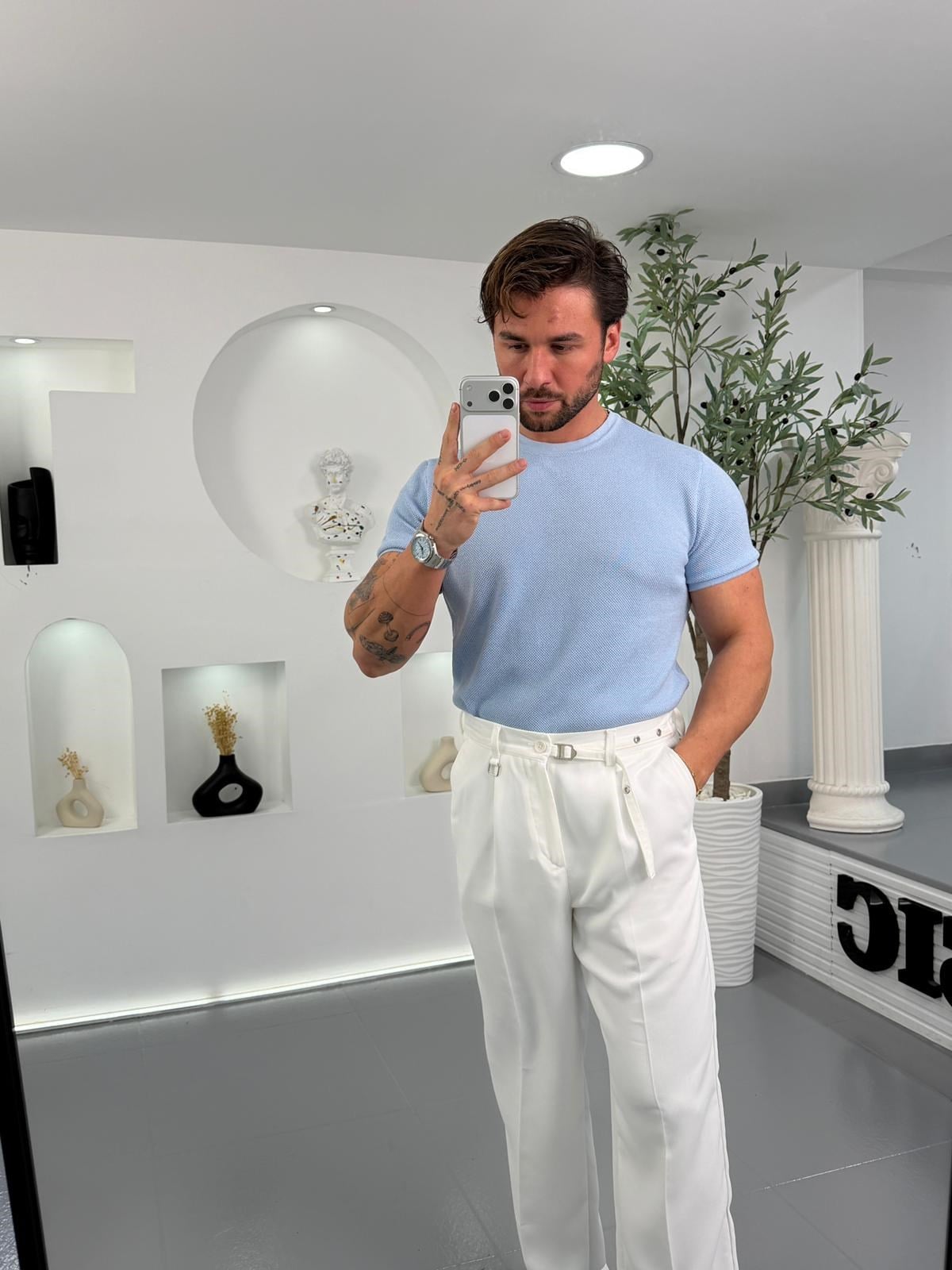 Bebe Mavi Mr Minimal Doku Triko
