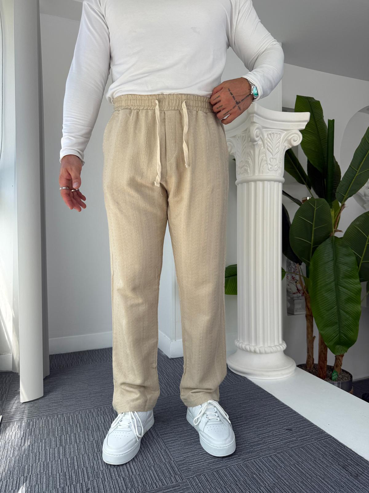 Bej Desenli Mr Baggy Eşofman