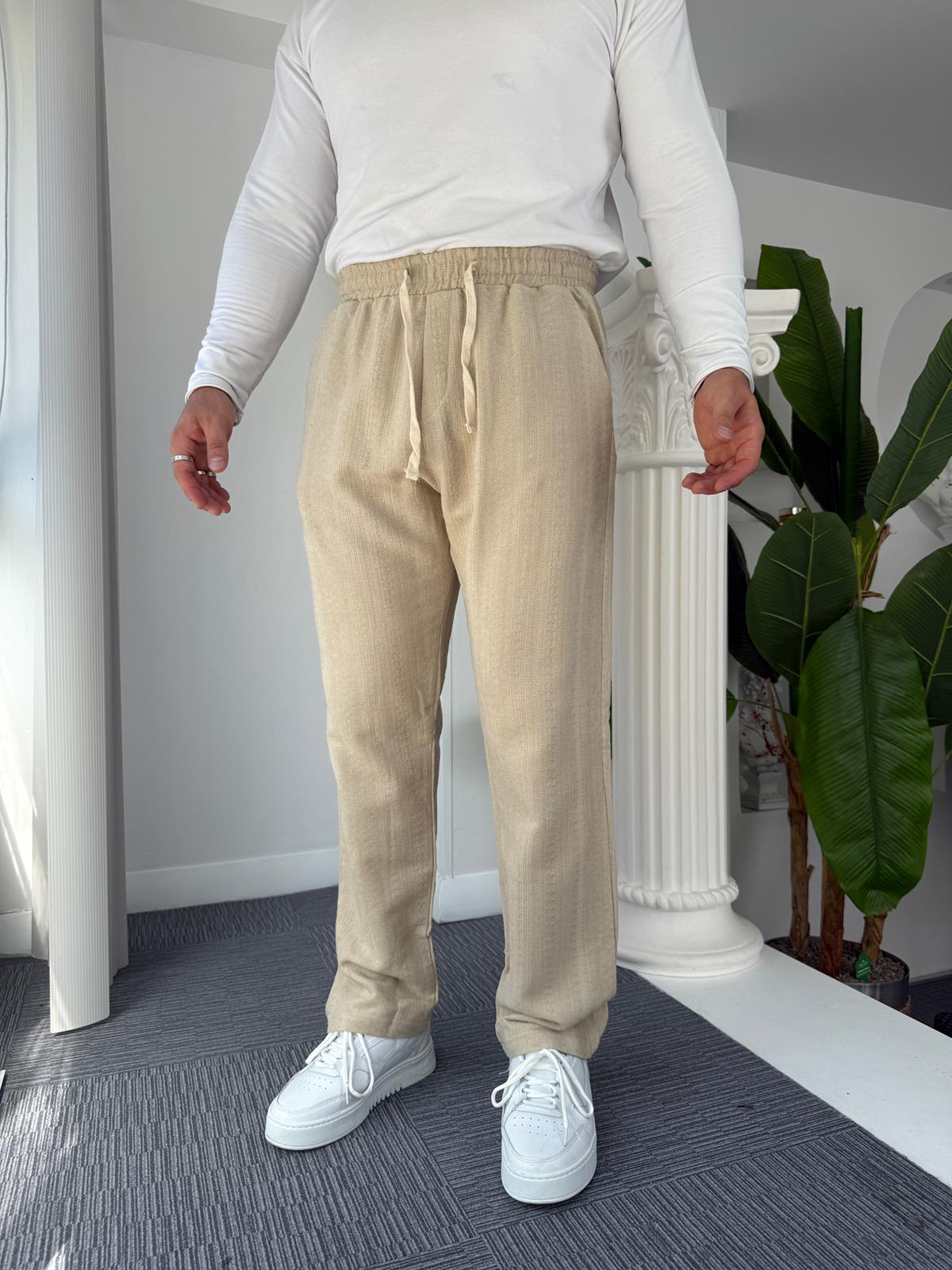 Bej Desenli Mr Baggy Eşofman