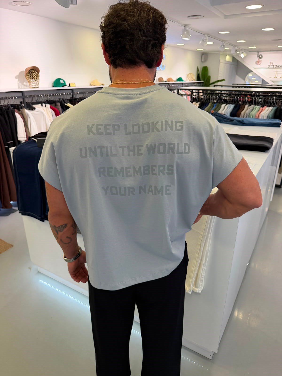 Gri LK Obsidian Boxy Fit Tshirt