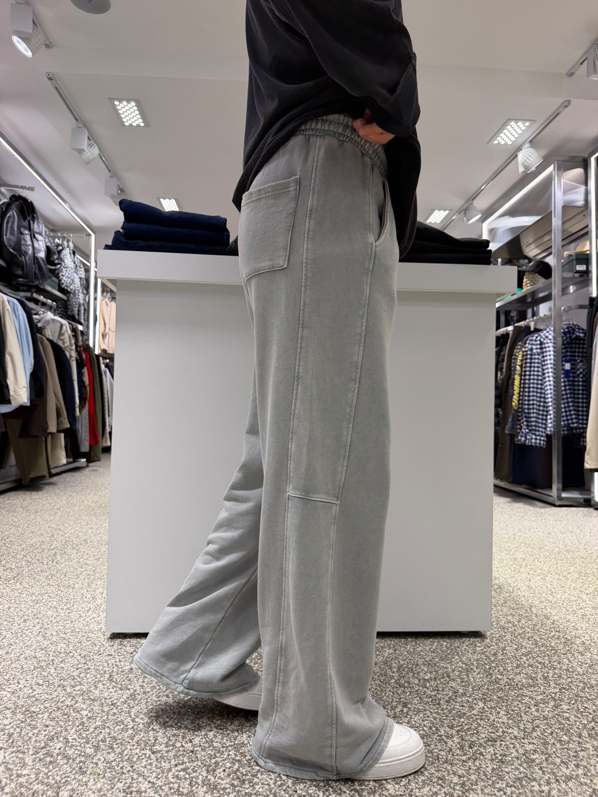 Gri RL Yıkamalı Orbit Baggy Eşofman