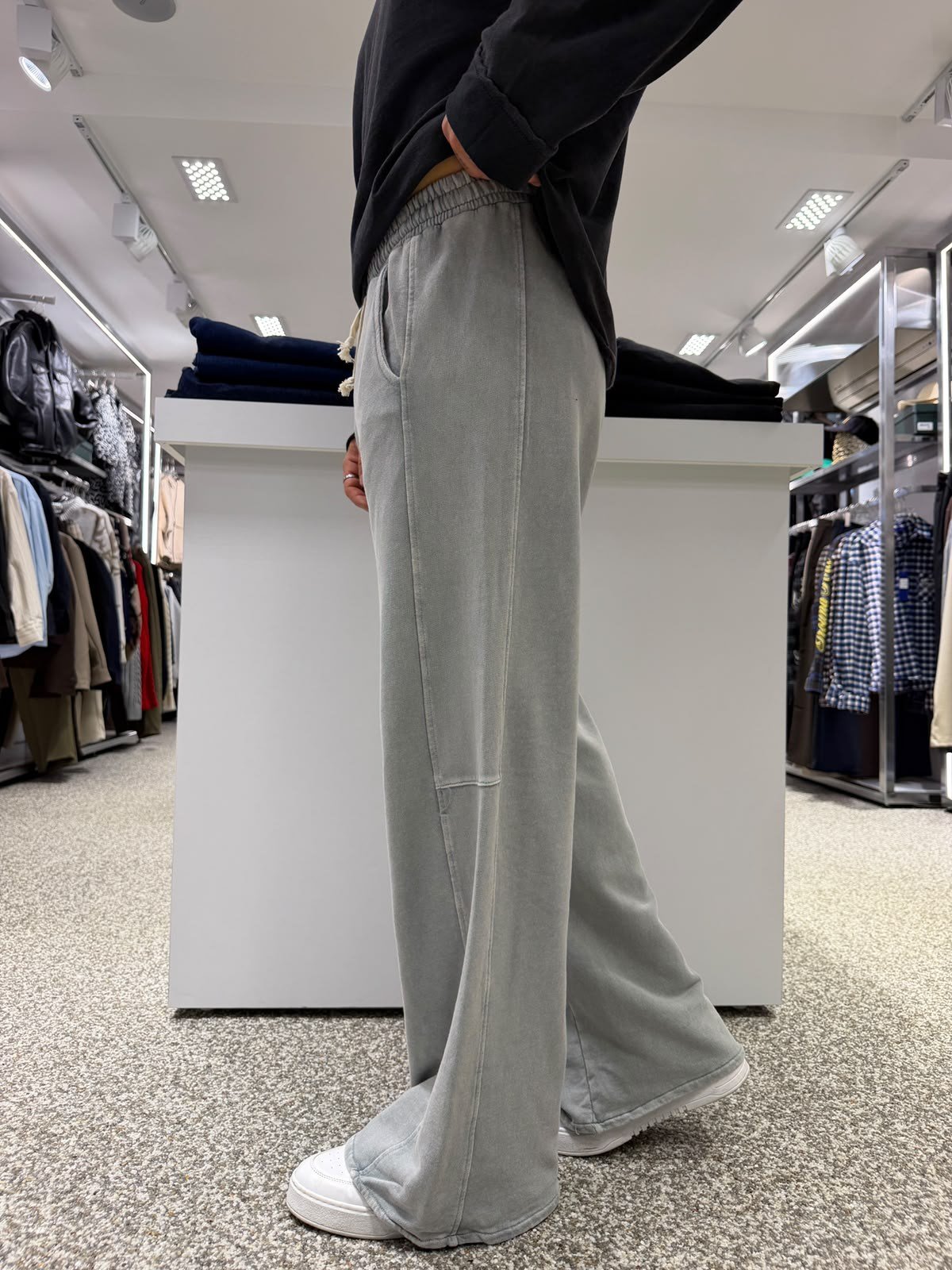 Gri RL Yıkamalı Orbit Baggy Eşofman