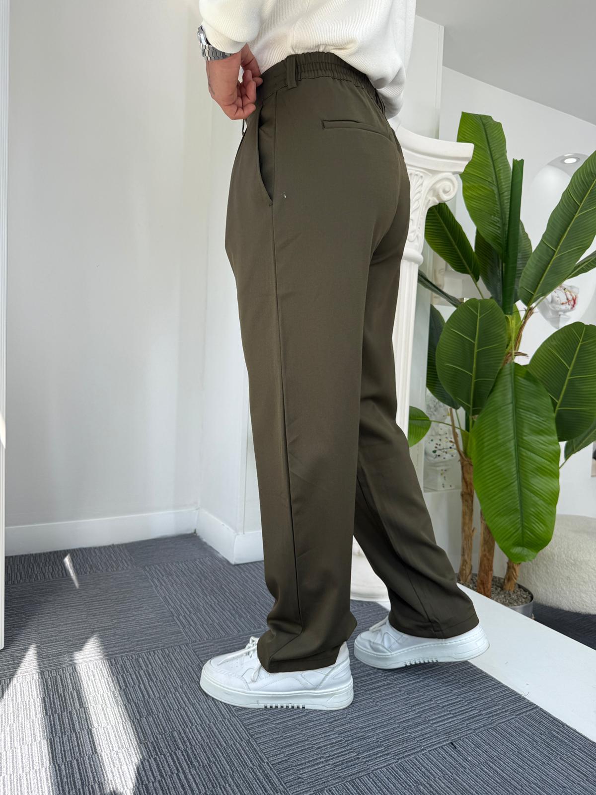 Haki GG Premium Baggy Kumaş Pantolon